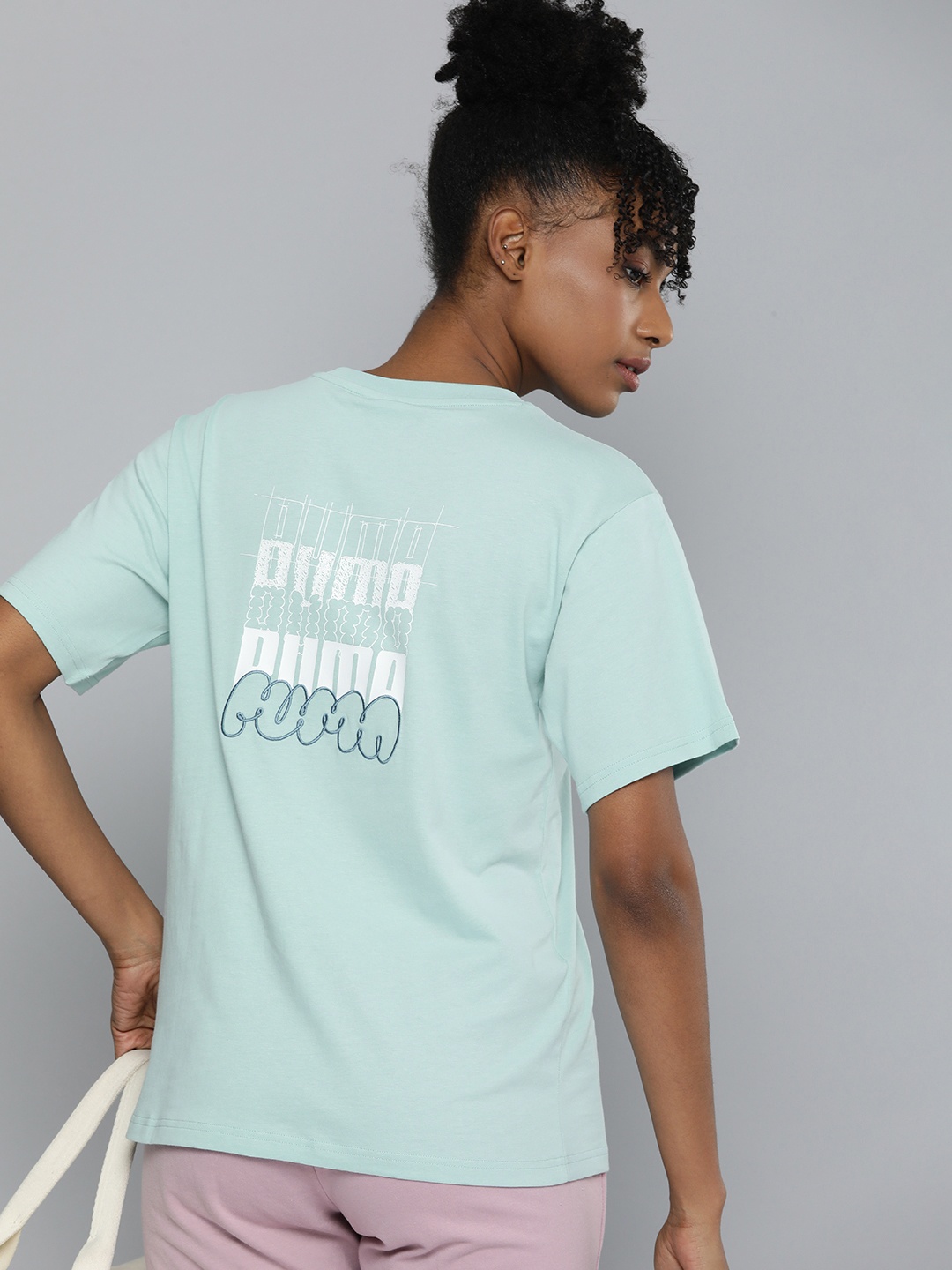 Puma Brand Logo Printed Drop-Shoulder Sleeves CLASSICS BRAND LOVE Pure Cotton T-shirt, Blue
Puma Brand Logo Printed Drop-Shoulder Sleeves CLASSICS BRAND LOVE Pure Cotton T-shirt, Blue