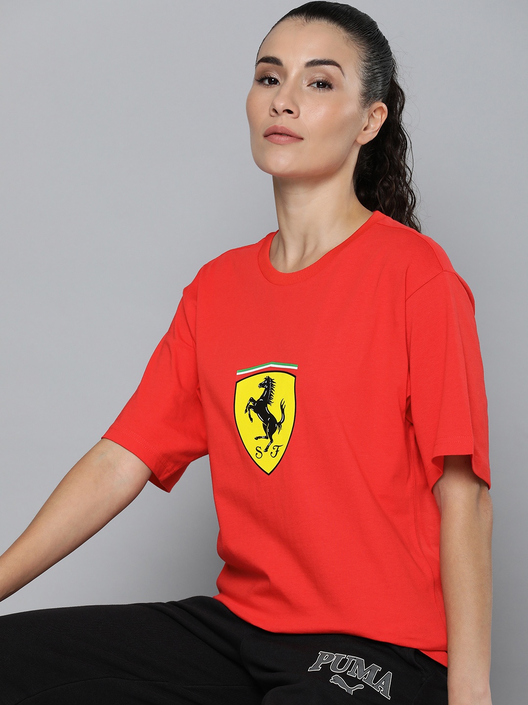 PUMA Motorsport Scuderia Ferrari Graphic Printed Relaxed Fit Pure Cotton T-shirt, Red
PUMA Motorsport Scuderia Ferrari Graphic Printed Relaxed Fit Pure Cotton T-shirt, Red