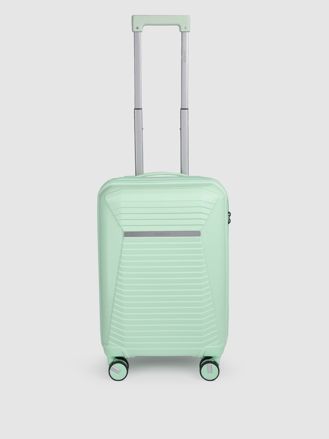 Teakwood Leathers Shield 360 Degree Rotation Hard-Sided Cabin-Sized Trolley Bag 32.2L, Green
Teakwood Leathers Shield 360 Degree Rotation Hard-Sided Cabin-Sized Trolley Bag 32.2L, Green