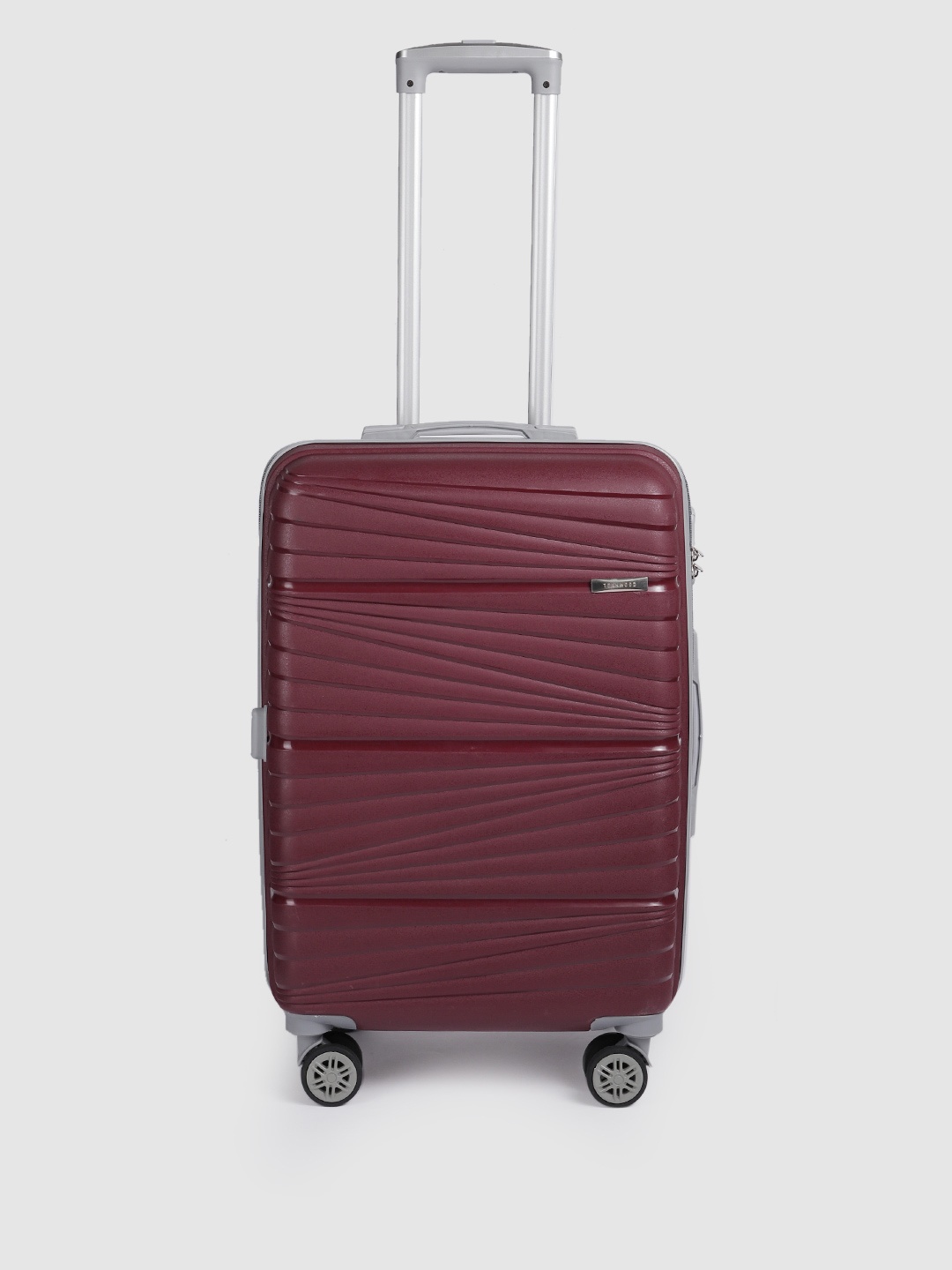 Teakwood Leathers Prism 360 Degree Rotation Hard-Sided Medium-Sized Trolley Bag 54.6L, Maroon
Teakwood Leathers Prism 360 Degree Rotation Hard-Sided Medium-Sized Trolley Bag 54.6L, Maroon