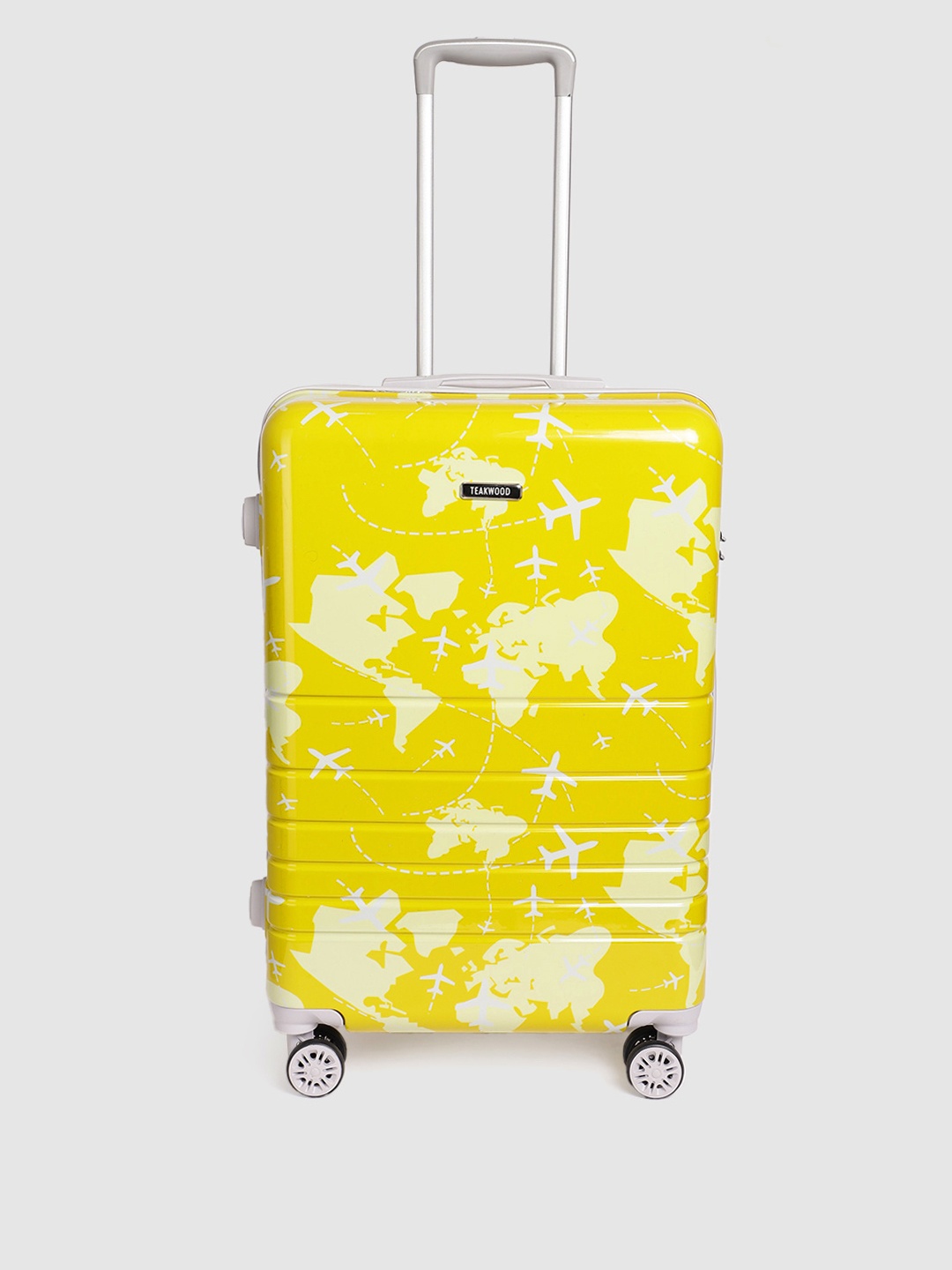 Teakwood Leathers Aeroplane 360 Degree Rotation Hard-Sided Medium-Sized Trolley Bag 54.6L, Yellow
Teakwood Leathers Aeroplane 360 Degree Rotation Hard-Sided Medium-Sized Trolley Bag 54.6L, Yellow