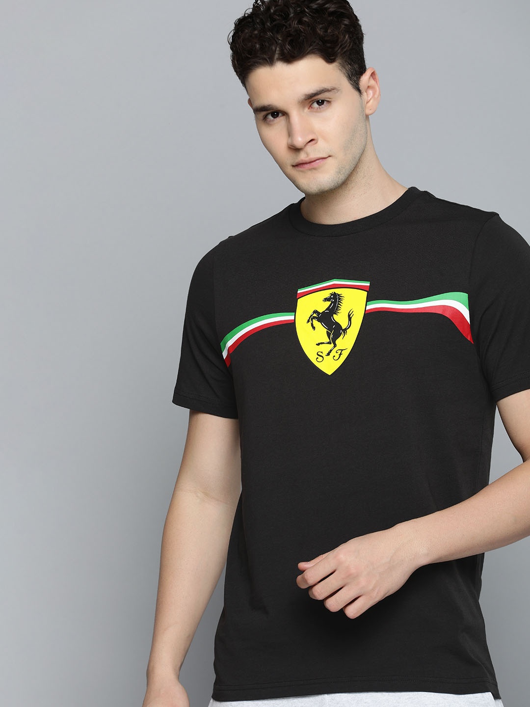 PUMA Motorsport Scuderia Ferrari Race Big Shield Heritage Printed Pure Cotton T-shirt, Black
PUMA Motorsport Scuderia Ferrari Race Big Shield Heritage Printed Pure Cotton T-shirt, Black