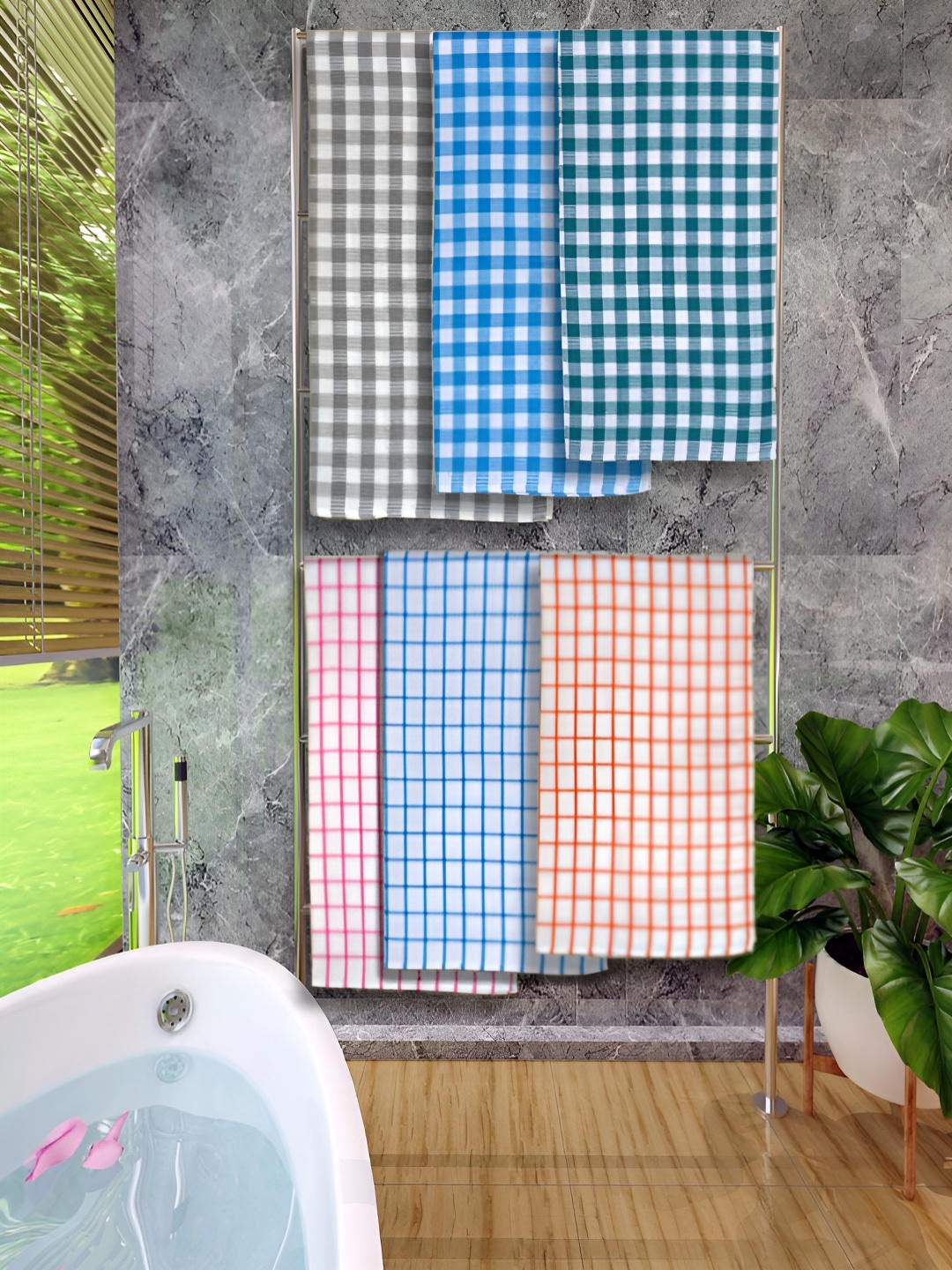 Athom Living Blue & Pink 6 Pieces Water Absorbent Cotton Printed 150 GSM Bath Towels
Athom Living Blue & Pink 6 Pieces Water Absorbent Cotton Printed 150 GSM Bath Towels