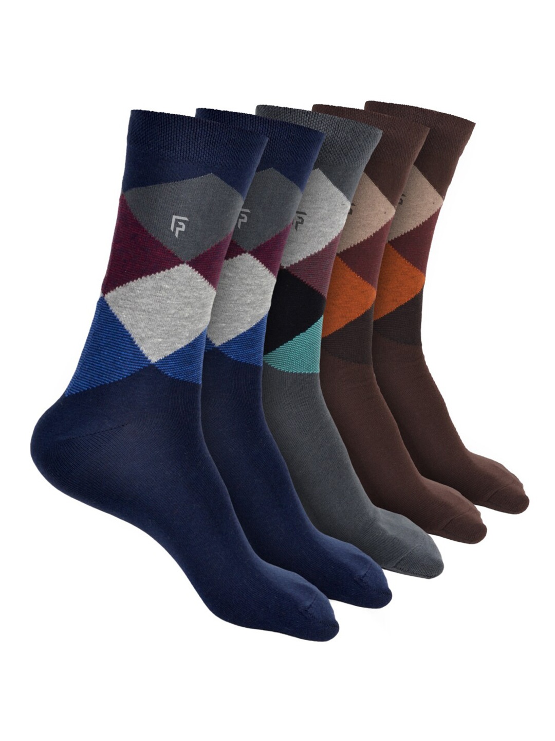 FOOTPRINT Men 5 Pairs Printed Anti Odour Organic Cotton Calf-Length Bamboo Formal Socks, Navy blue
FOOTPRINT Men 5 Pairs Printed Anti Odour Organic Cotton Calf-Length Bamboo Formal Socks, Navy blue