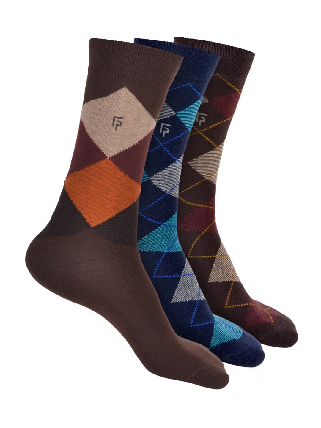 FOOTPRINT Men 3 Pairs Argyle Anti Odour Organic Cotton Calf-Length Bamboo Formal Socks, Brown
FOOTPRINT Men 3 Pairs Argyle Anti Odour Organic Cotton Calf-Length Bamboo Formal Socks, Brown