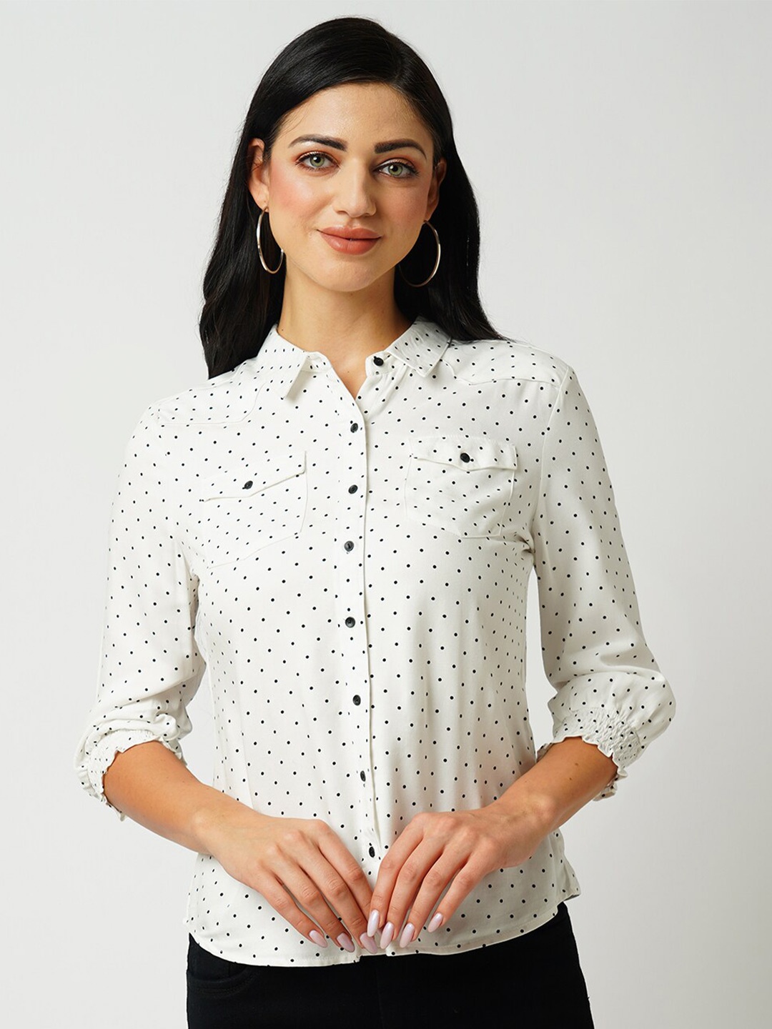 Kraus Jeans Spread Collar Slim Fit Polka Dot Regular Opaque Printed Casual Shirt, Off white
Kraus Jeans Spread Collar Slim Fit Polka Dot Regular Opaque Printed Casual Shirt, Off white