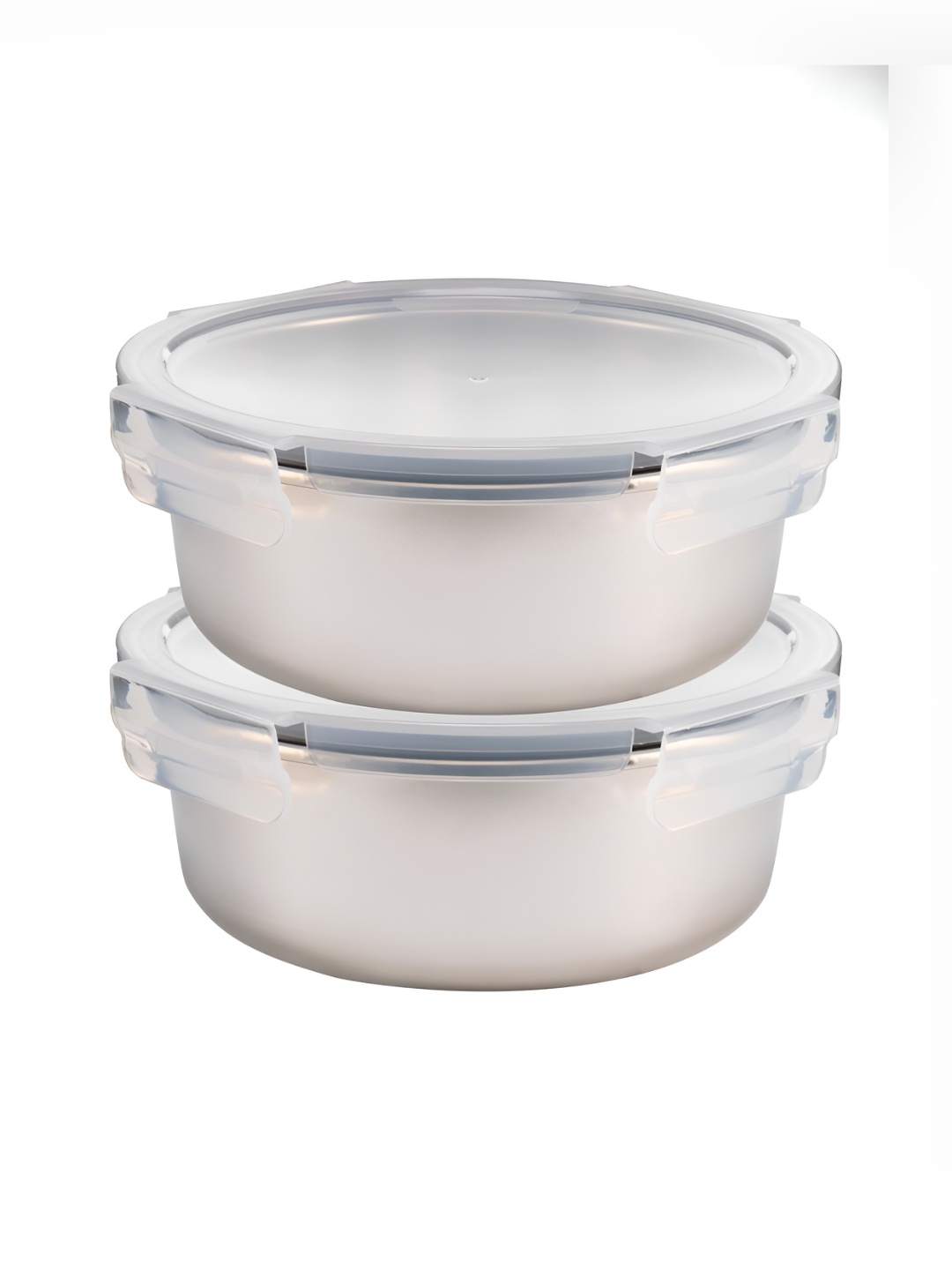 The Better Home Silver-Toned 2 Pcs Stainless Steel Dishwasher Safe Food Container
The Better Home Silver-Toned 2 Pcs Stainless Steel Dishwasher Safe Food Container
