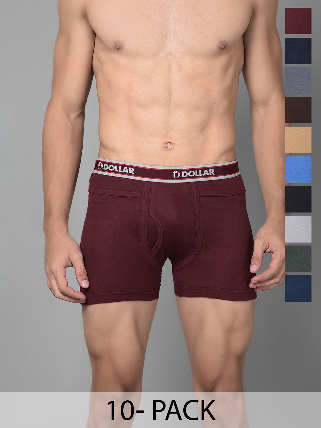 Dollar Bigboss Men Solid Pack of 10 Combed Cotton Intrerlock Pocket Trunk, Assorted
Dollar Bigboss Men Solid Pack of 10 Combed Cotton Intrerlock Pocket Trunk, Assorted