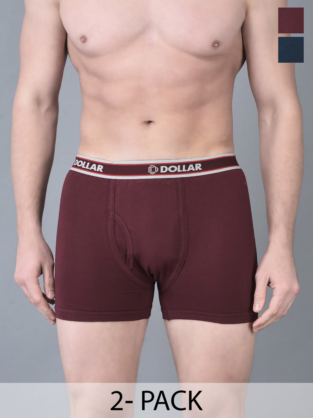 Dollar Bigboss Pack Of 2 Combed Cotton Classy Trunks MBTR-03-LONG-PO2-CO3-S24, Assorted
Dollar Bigboss Pack Of 2 Combed Cotton Classy Trunks MBTR-03-LONG-PO2-CO3-S24, Assorted