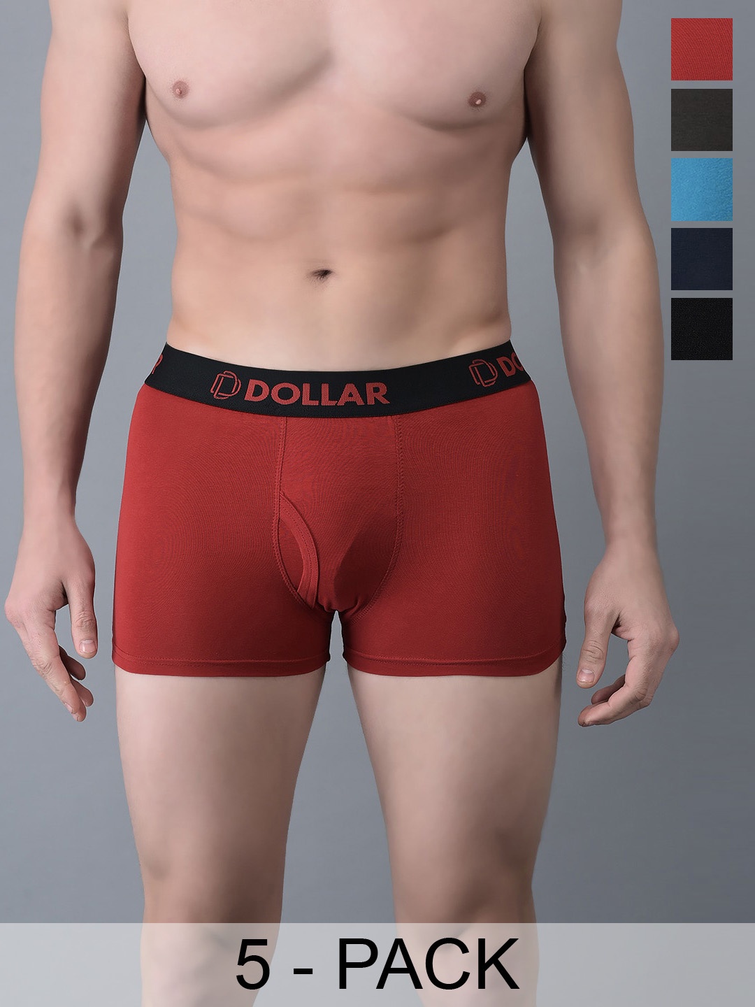 Dollar Bigboss Men Pack 5 Shuffle Intellisoft Cotton Spandex Trunk MBTR-16-FLXTRNK-PO5-S24, Assorted
Dollar Bigboss Men Pack 5 Shuffle Intellisoft Cotton Spandex Trunk MBTR-16-FLXTRNK-PO5-S24, Assorted