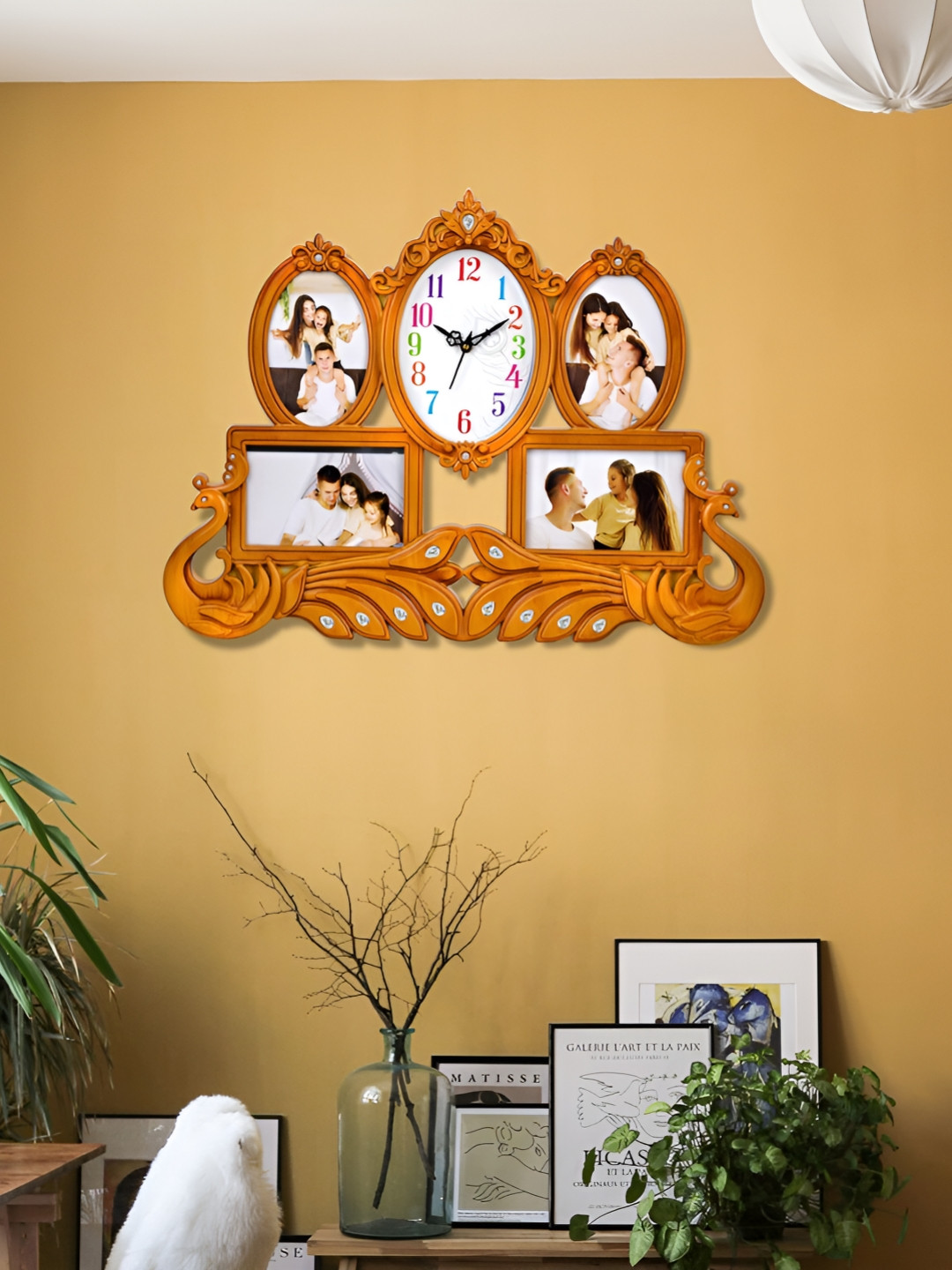 Attractionz Gold-Toned & White Oval Analogue Wall Clock 
Attractionz Gold-Toned & White Oval Analogue Wall Clock