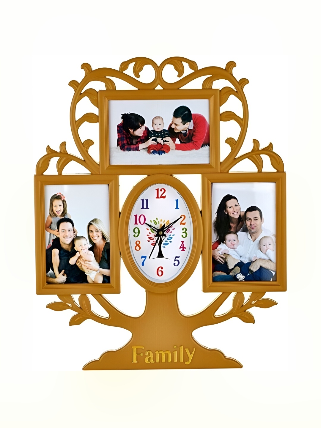 Attractionz Gold-Toned Oval Shaped Contemporary Analogue Wall Clock With Photo Frame
Attractionz Gold-Toned Oval Shaped Contemporary Analogue Wall Clock With Photo Frame