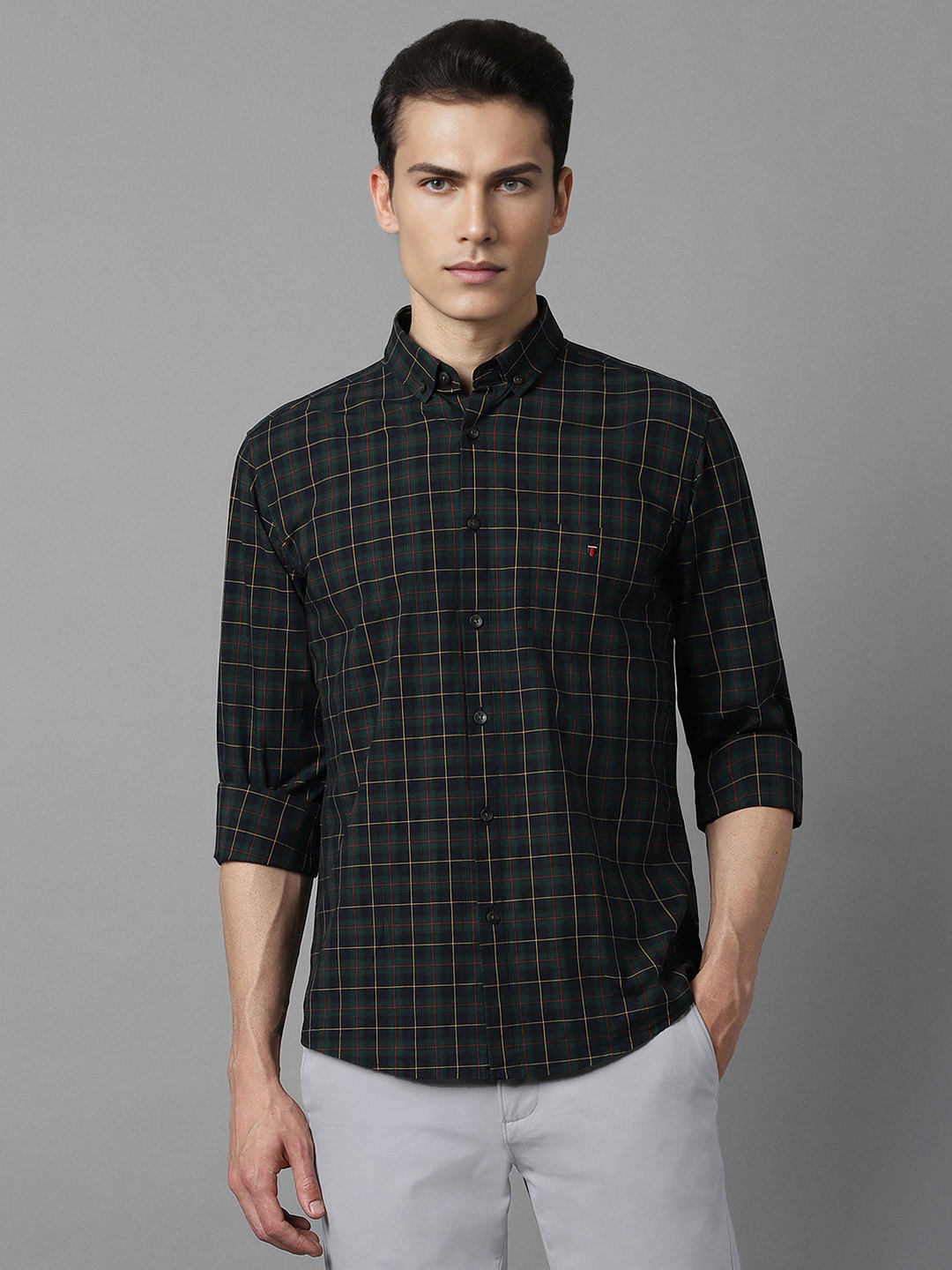 Louis Philippe Sport Slim Fit Tartan Checked Spread Collar Pure Cotton Casual Shirt, Green
Louis Philippe Sport Slim Fit Tartan Checked Spread Collar Pure Cotton Casual Shirt, Green