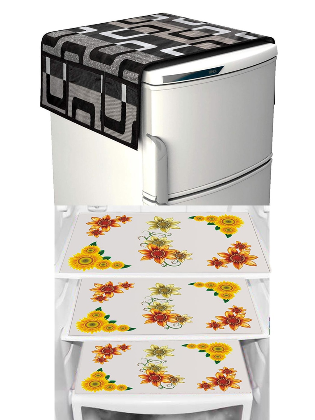 Dakshya Industries Yellow Geometric Printed 4 Pieces Waterproof Fridge Cover & Fridge Mats
Dakshya Industries Yellow Geometric Printed 4 Pieces Waterproof Fridge Cover & Fridge Mats