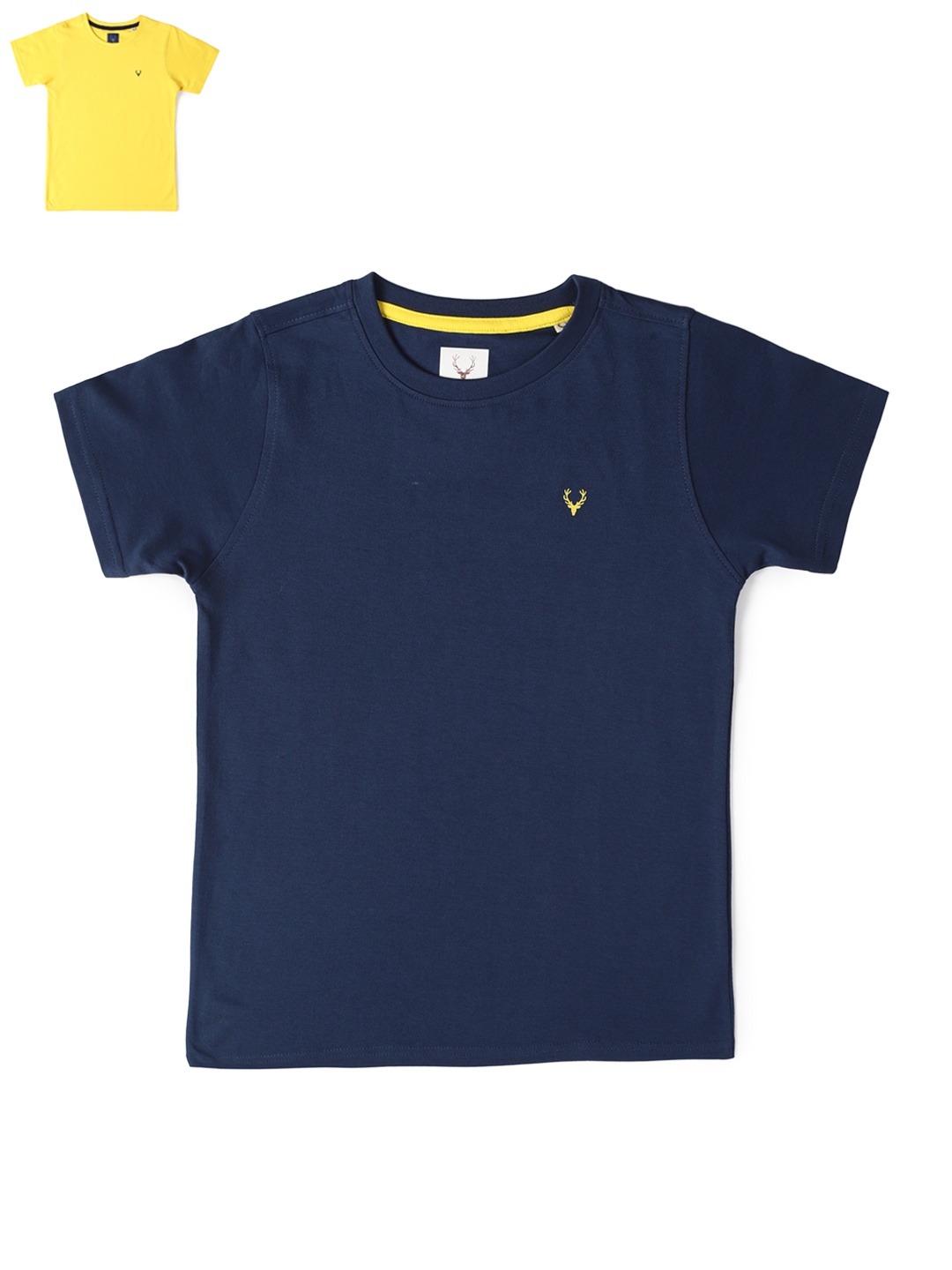 Allen Solly Junior Boys Pack of 2 Round Neck Short Sleeves Cotton Regular T-shirt, Yellow
Allen Solly Junior Boys Pack of 2 Round Neck Short Sleeves Cotton Regular T-shirt, Yellow