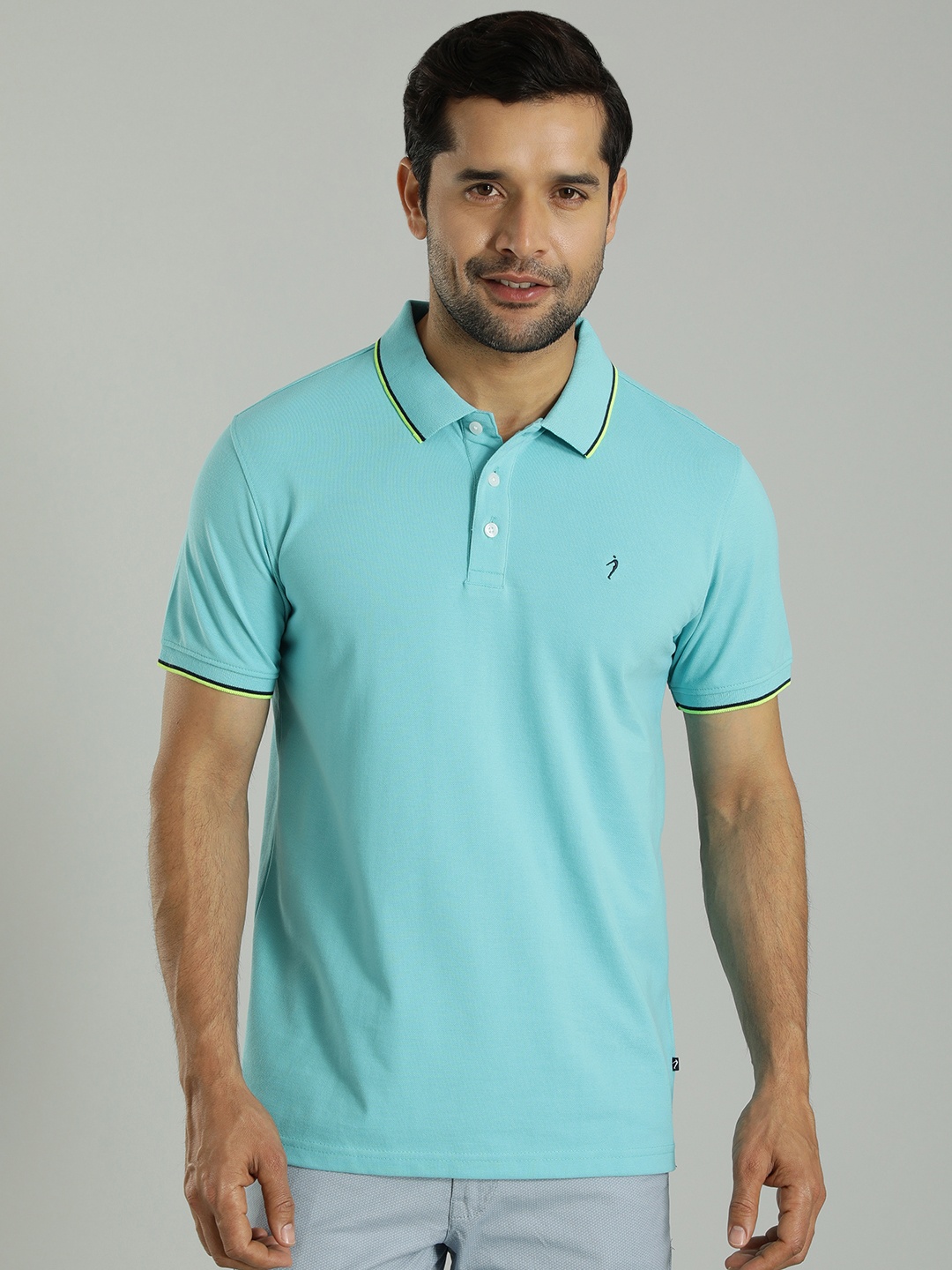Indian Terrain Polo Collar T-Shirt, Blue