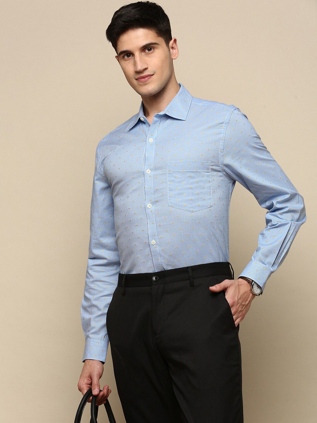 INVICTUS Standard Printed Cotton Spread Collar Slim Fit Opaque Formal Shirt, Blue
INVICTUS Standard Printed Cotton Spread Collar Slim Fit Opaque Formal Shirt, Blue