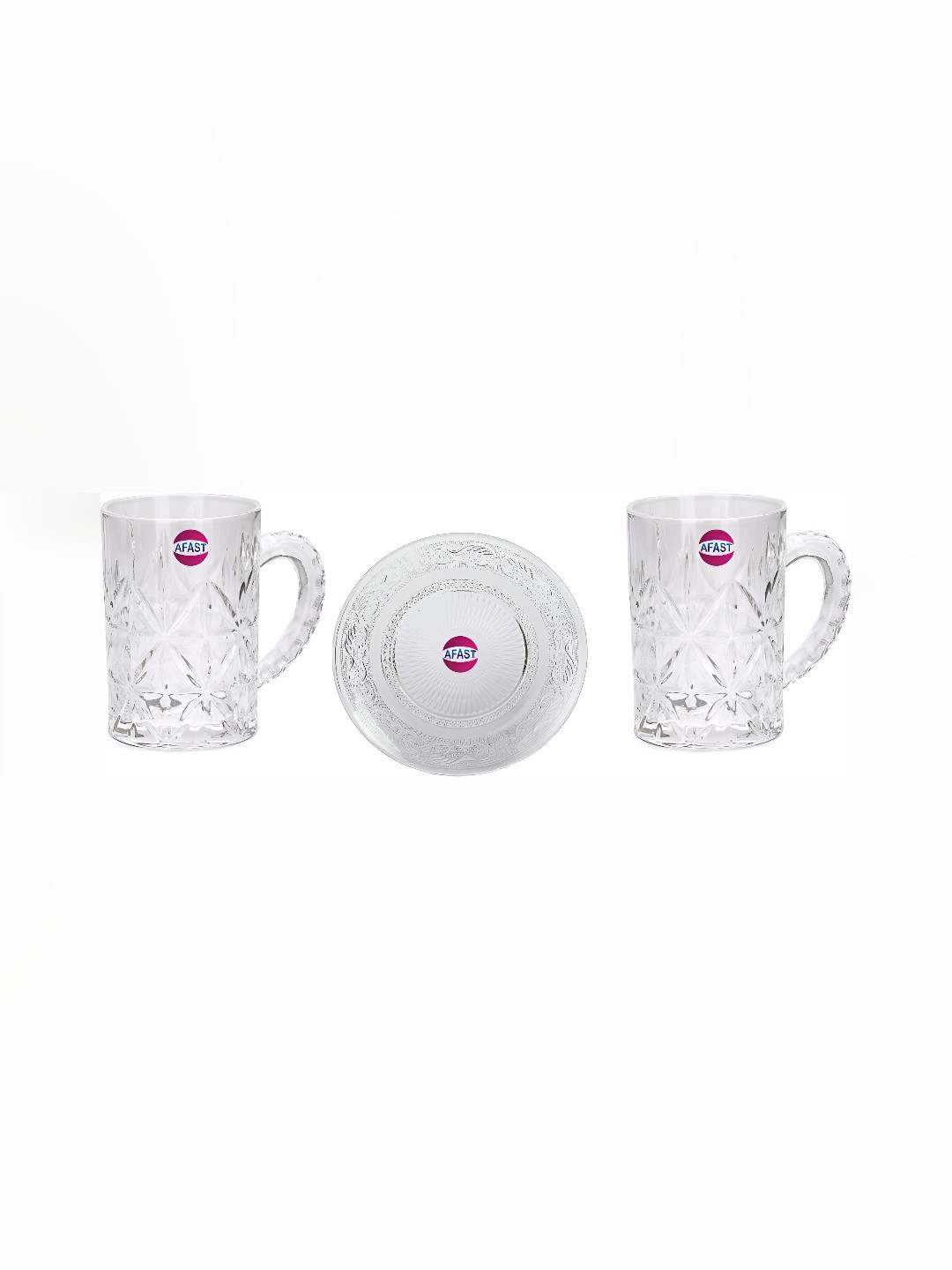 Afast Transparent 3 Pieces Glass Dishwasher Safe Beer Glasses with Snack Plate
Afast Transparent 3 Pieces Glass Dishwasher Safe Beer Glasses with Snack Plate