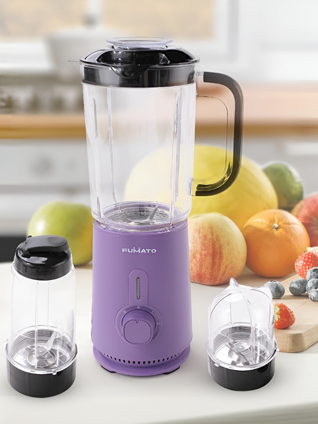 The Better Home FUMATO 3Pcs Purple Quikblend 400W Nutri Blender & Jars-300ml 600ml 1000ml
The Better Home FUMATO 3Pcs Purple Quikblend 400W Nutri Blender & Jars-300ml 600ml 1000ml