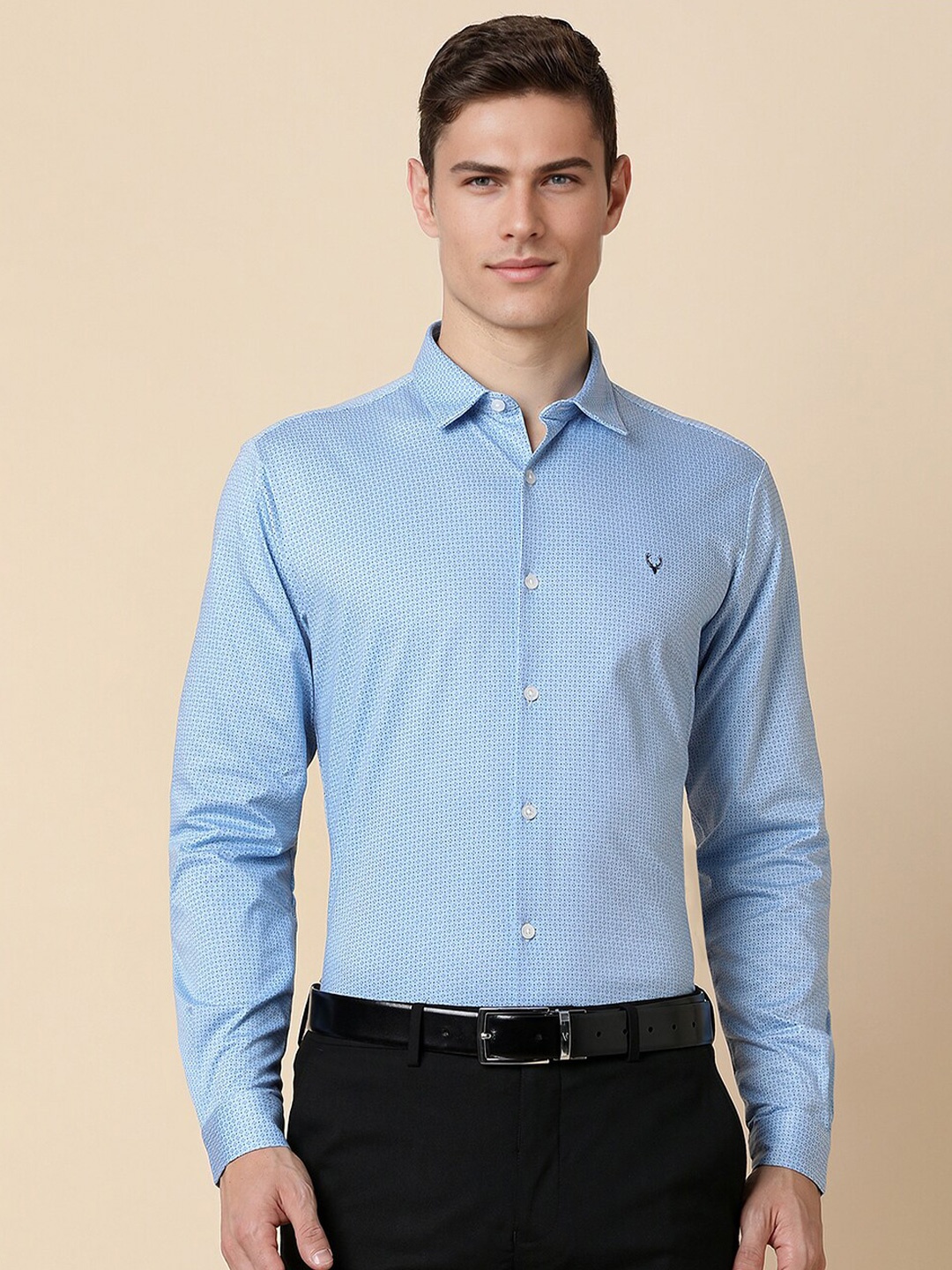 Allen Solly Slim Fit Micro Ditsy Printed Spread Collar Long Sleeves Cotton Formal Shirt, Blue
Allen Solly Slim Fit Micro Ditsy Printed Spread Collar Long Sleeves Cotton Formal Shirt, Blue