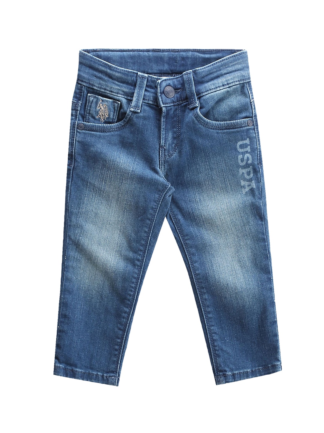 U.S. Polo Assn. Kids Boys Classic Slim Fit Low Distress Light Fade Stretchable Jeans, Blue
U.S. Polo Assn. Kids Boys Classic Slim Fit Low Distress Light Fade Stretchable Jeans, Blue