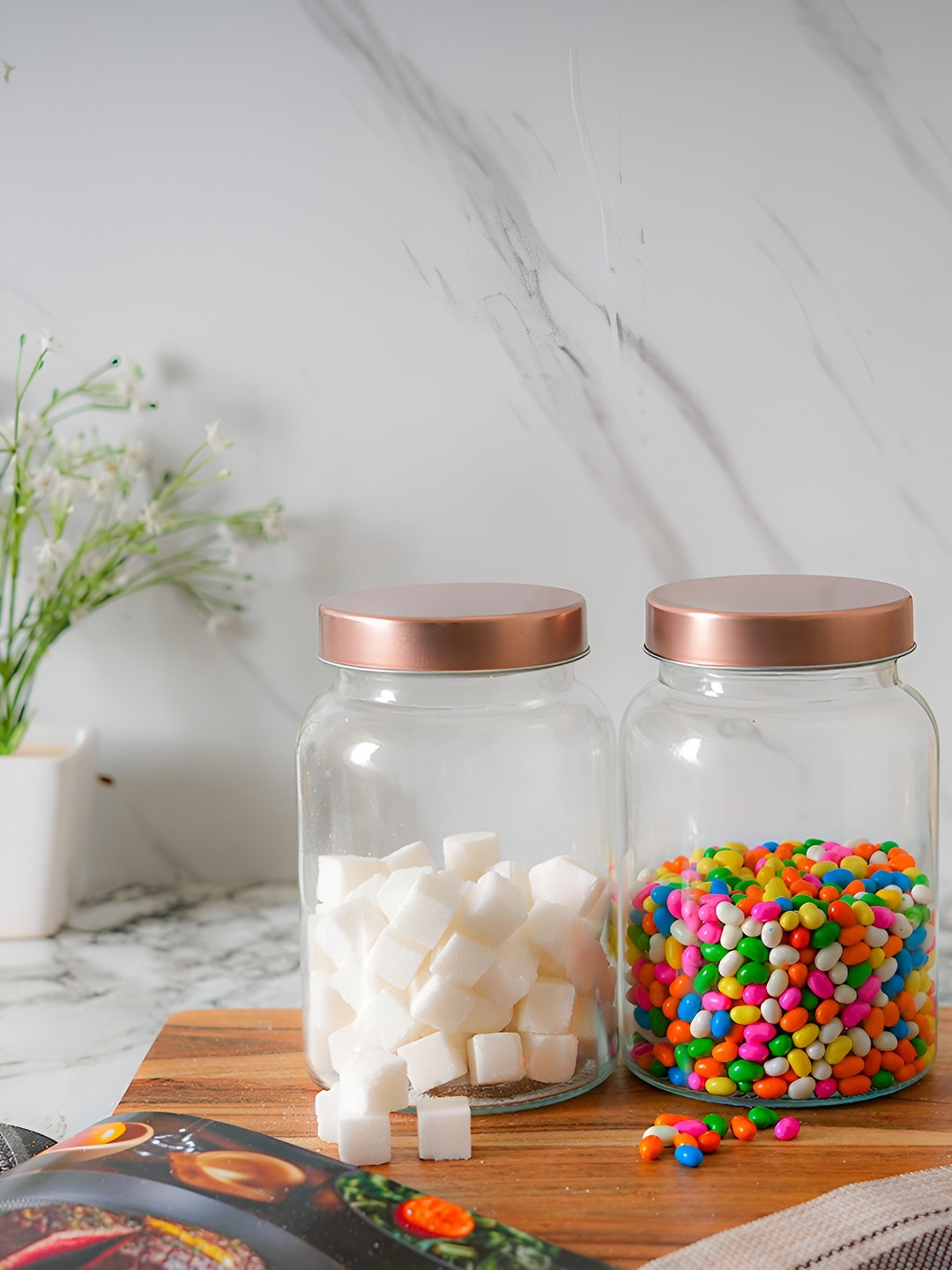 Femora Transparent & Brown 2 Pieces Dishwasher Safe Glass Food Containers 1 L Each
Femora Transparent & Brown 2 Pieces Dishwasher Safe Glass Food Containers 1 L Each