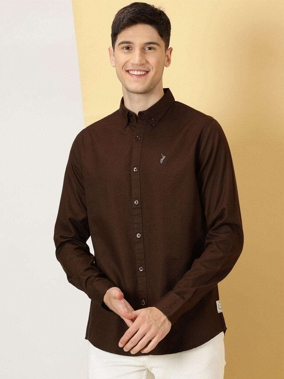 Thomas Scott Classic Slim Fit Button Down Collar Twill Weave Casual Shirt, Coffee brown
Thomas Scott Classic Slim Fit Button Down Collar Twill Weave Casual Shirt, Coffee brown