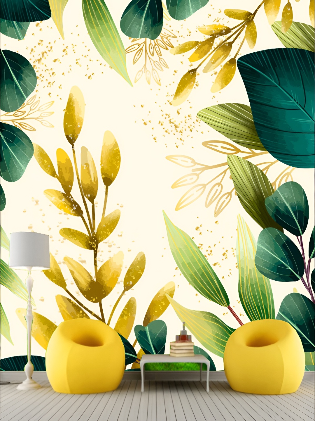 KSHIRSA Beige & Green Floral and Botanical Printed Self-Adhesive Laminated Wallpaper
KSHIRSA Beige & Green Floral and Botanical Printed Self-Adhesive Laminated Wallpaper