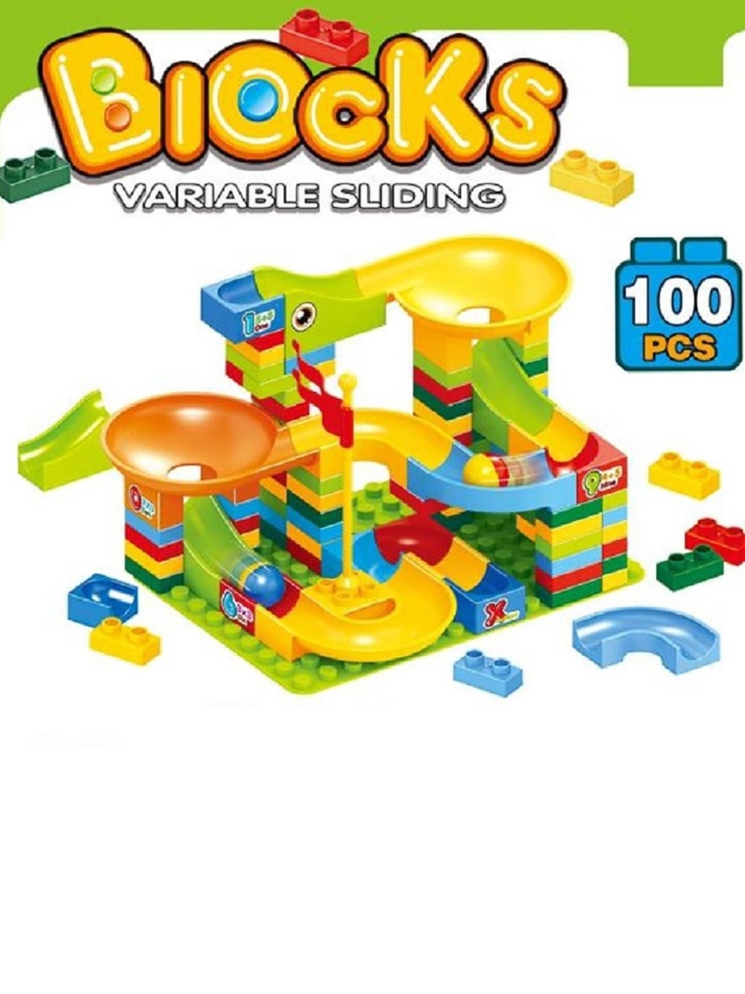 ADKD Kids BPA Free Marble Run Race Track Building Blocks & Brick Educational Toy, Green
ADKD Kids BPA Free Marble Run Race Track Building Blocks & Brick Educational Toy, Green