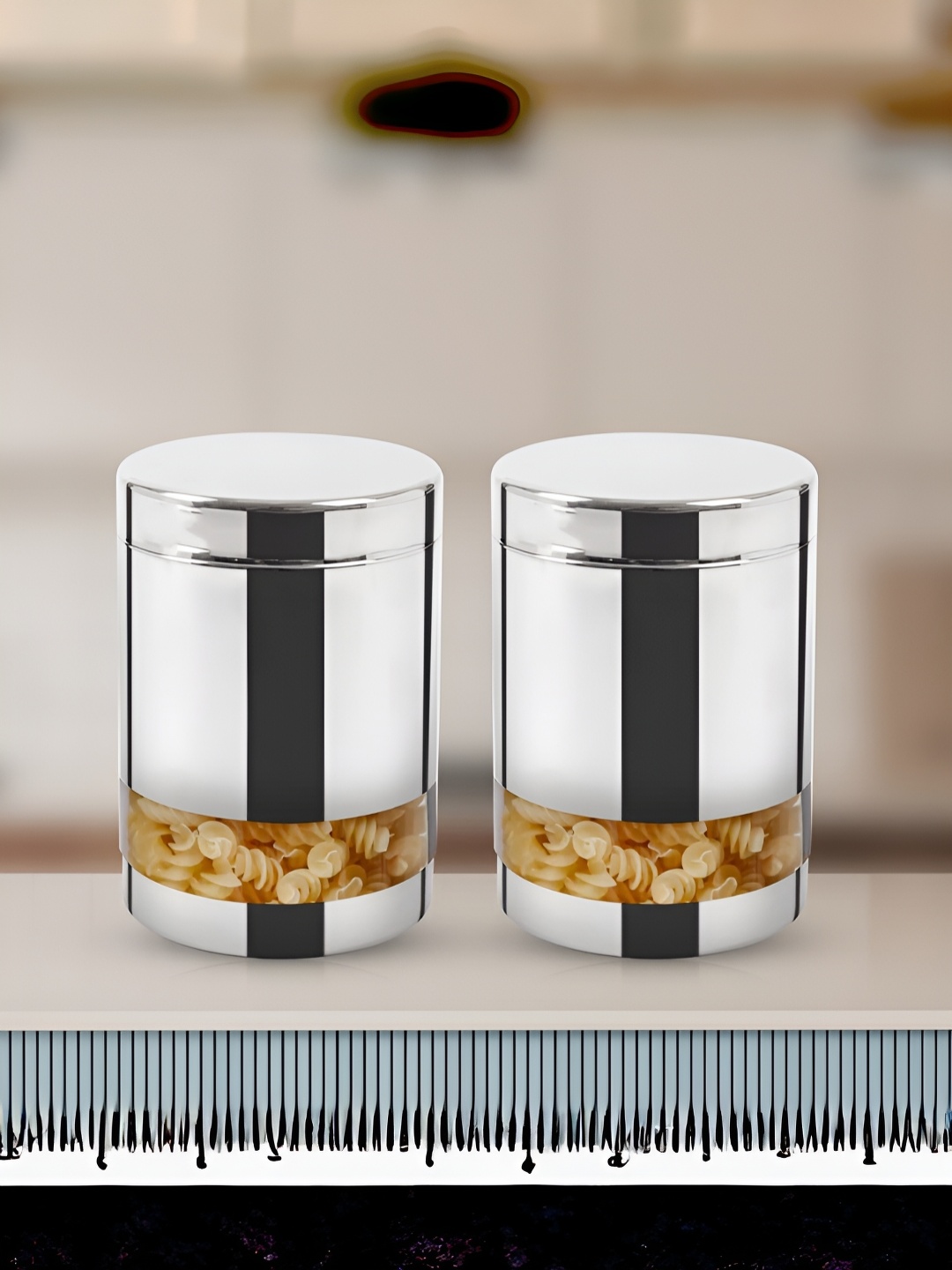 USHA SHRIRAM Silver Toned 2 Pieces Stainless Steel Dishwasher Safe Food Containers 750 ml
USHA SHRIRAM Silver Toned 2 Pieces Stainless Steel Dishwasher Safe Food Containers 750 ml