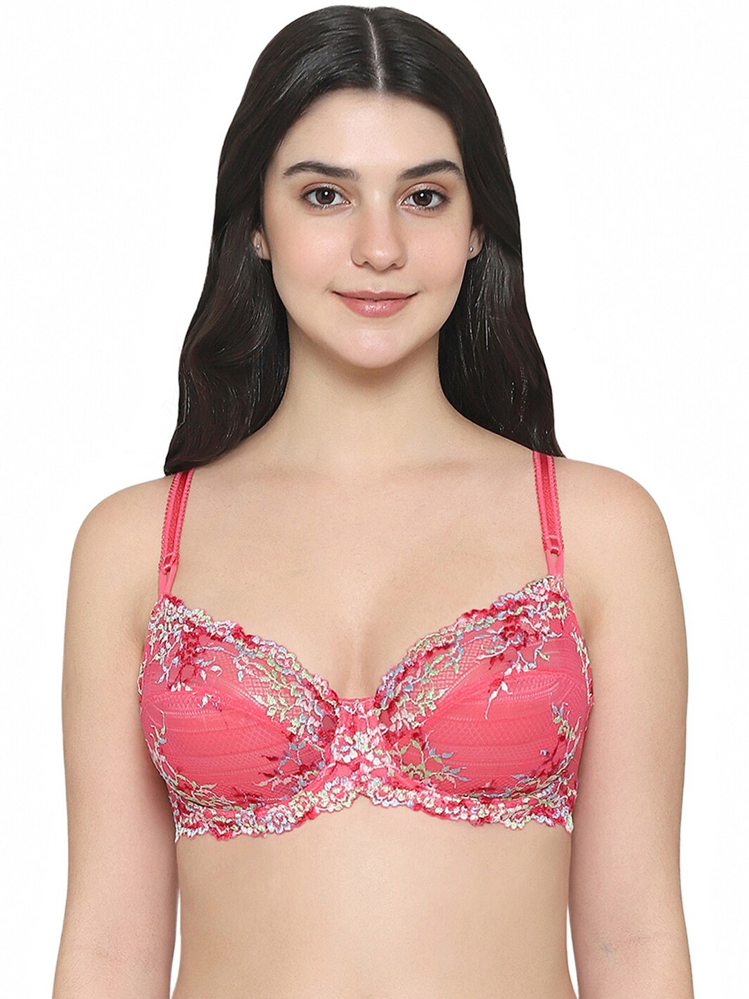 Wacoal Floral Half Coverage Underwired Rapid-Dry T-shirt Bra With All Day Comfort, Pink
Wacoal Floral Half Coverage Underwired Rapid-Dry T-shirt Bra With All Day Comfort, Pink