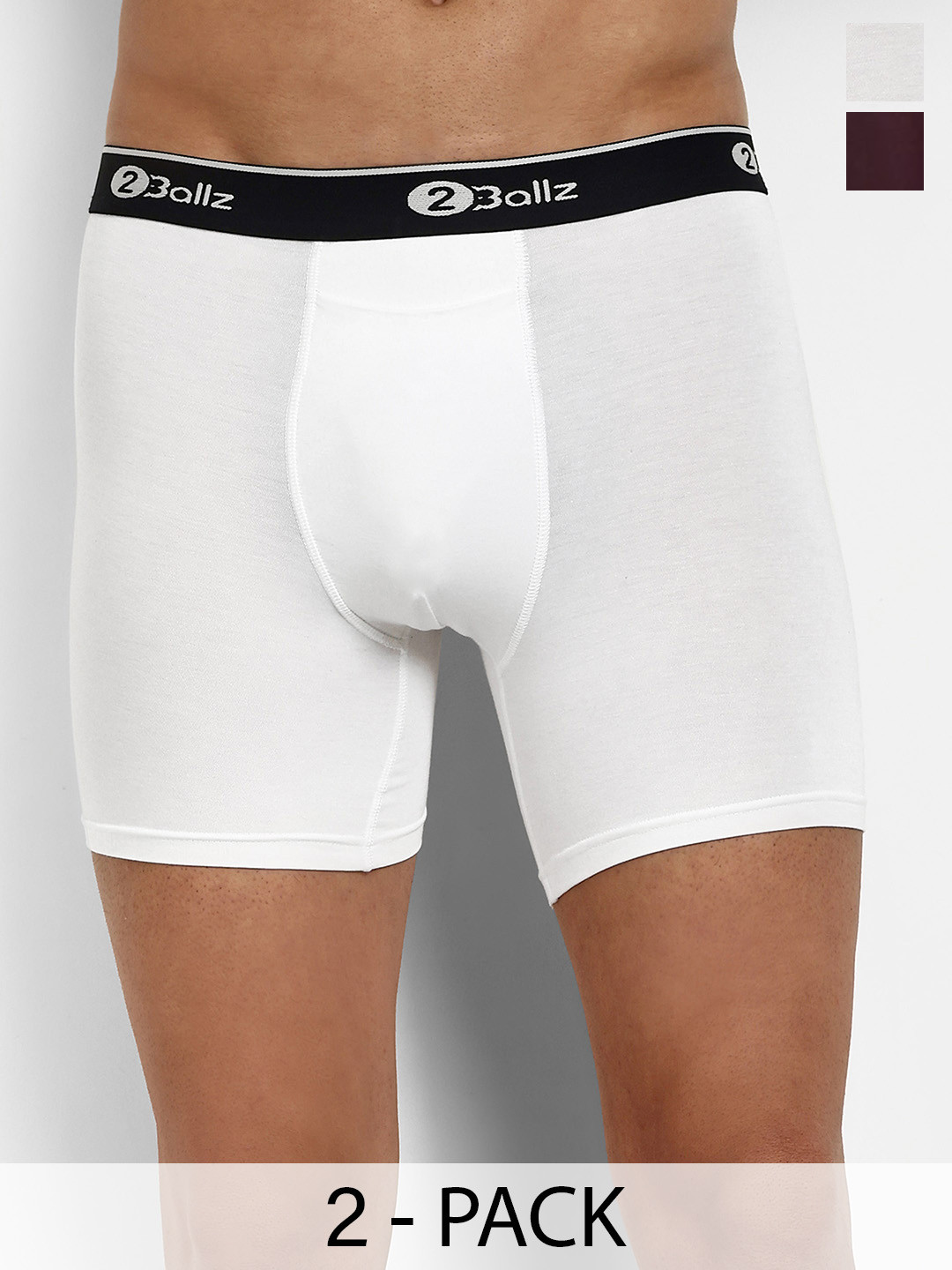 2BALLZ Pack Of 2 Trunks WBR-P2-2BRT, White
2BALLZ Pack Of 2 Trunks WBR-P2-2BRT, White