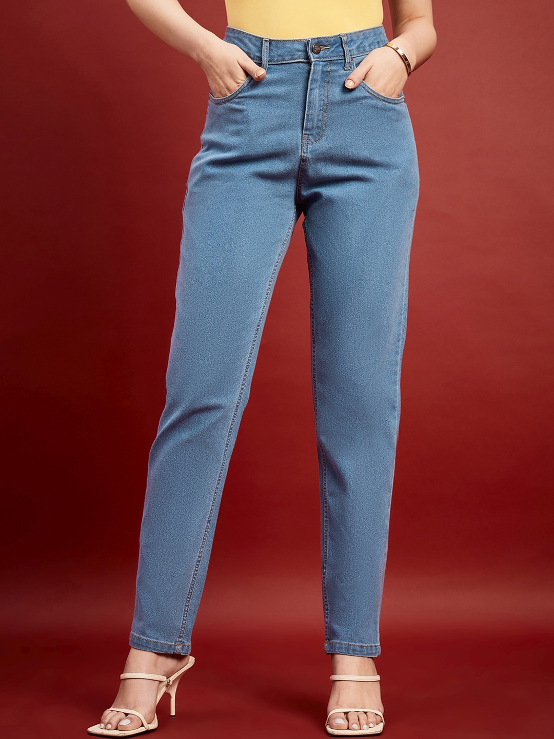 all about you Women Comfort Relaxed Fit High-Rise Clean Look Stretchable Jeans, Blue
all about you Women Comfort Relaxed Fit High-Rise Clean Look Stretchable Jeans, Blue