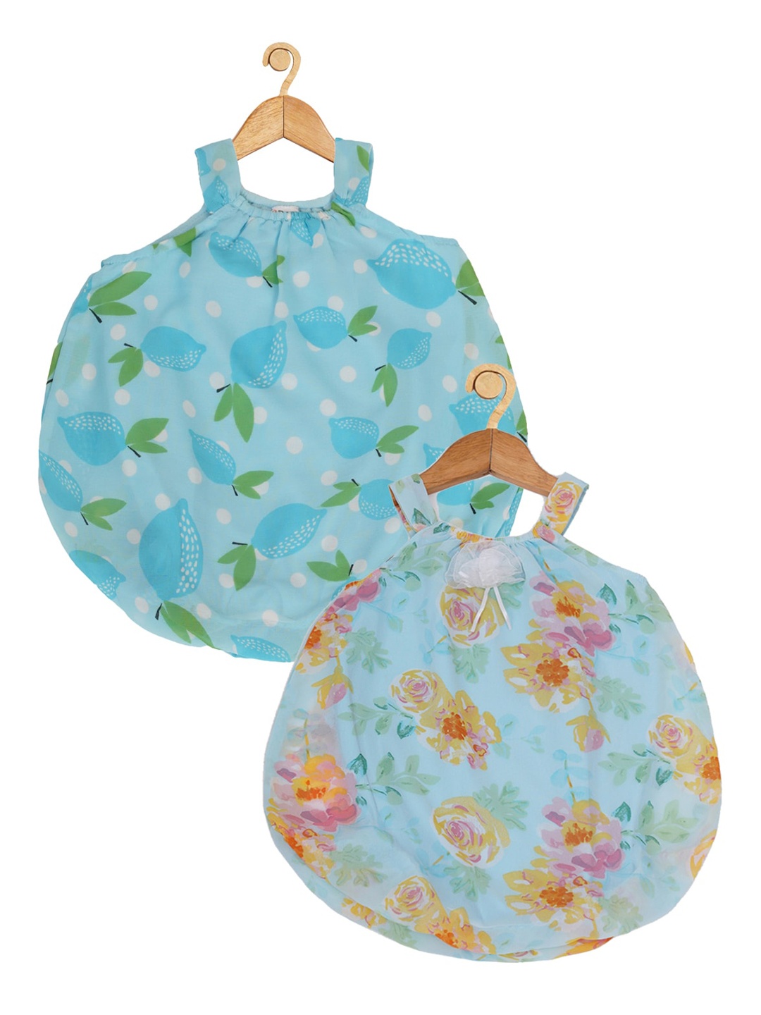 Creative Kids Infant Girls Pack of 2 Floral Printed Shoulder Straps A-Line Dresses, Turquoise blue
Creative Kids Infant Girls Pack of 2 Floral Printed Shoulder Straps A-Line Dresses, Turquoise blue