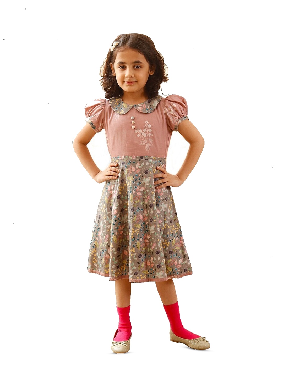 BAESD Girls Floral Print Peter Pan Collar Puff Sleeve Opaque Fit & Flare Dress With Belt, Pink
BAESD Girls Floral Print Peter Pan Collar Puff Sleeve Opaque Fit & Flare Dress With Belt, Pink