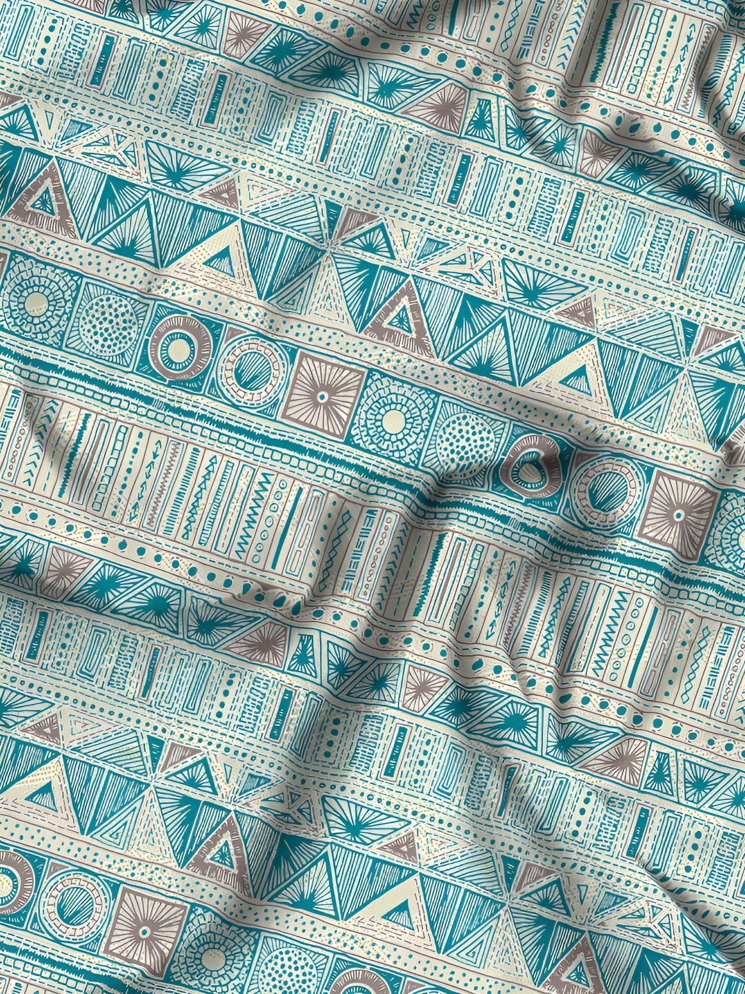 Aura Teal & Grey Ethnic Motifs Printed Cotton 180 TC Queen Bedsheet With 2 Pillow Covers
Aura Teal & Grey Ethnic Motifs Printed Cotton 180 TC Queen Bedsheet With 2 Pillow Covers