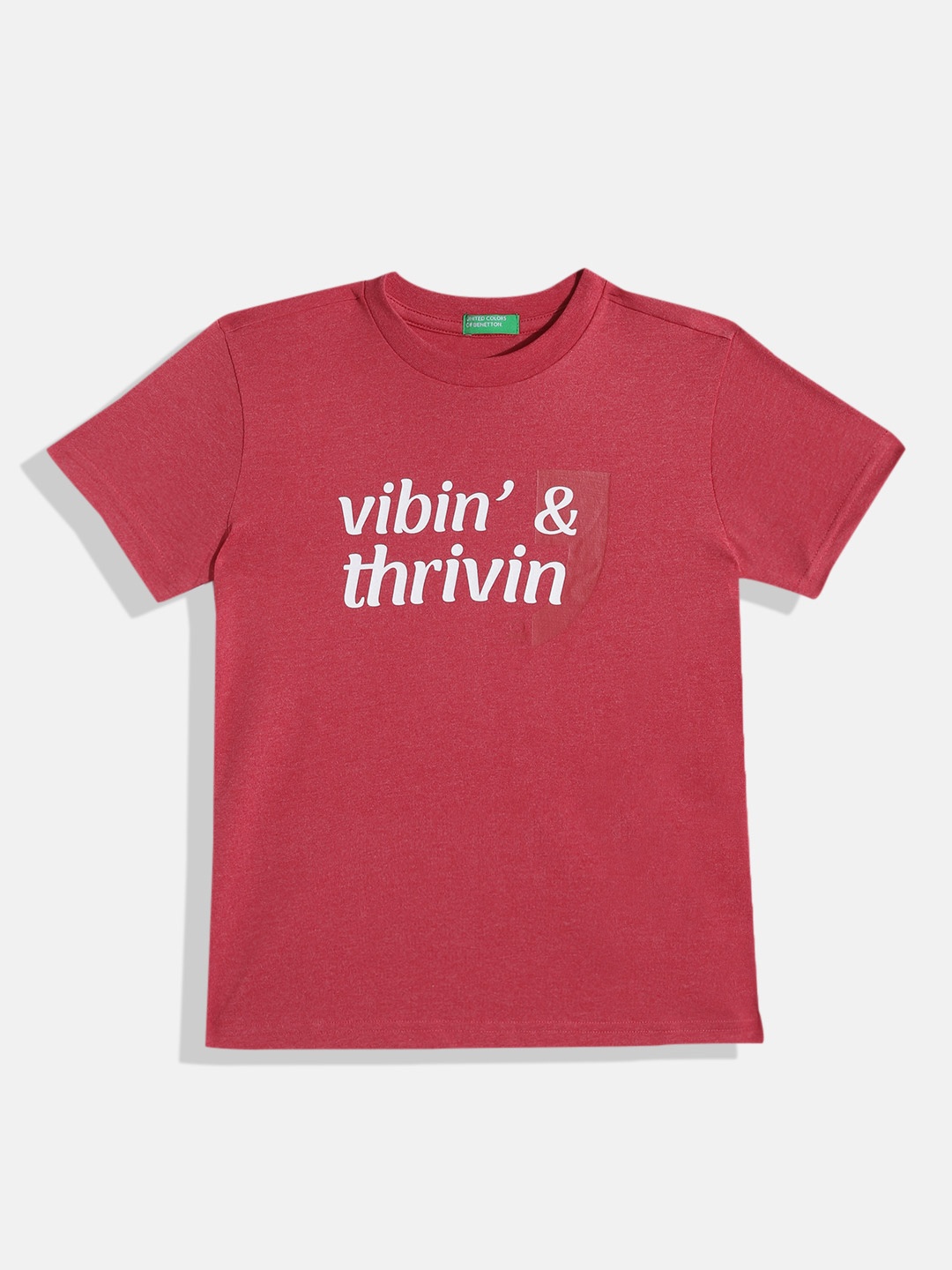 United Colors of Benetton Boys Typography Printed Round-Neck Regular Fit T-shirt, Red
United Colors of Benetton Boys Typography Printed Round-Neck Regular Fit T-shirt, Red