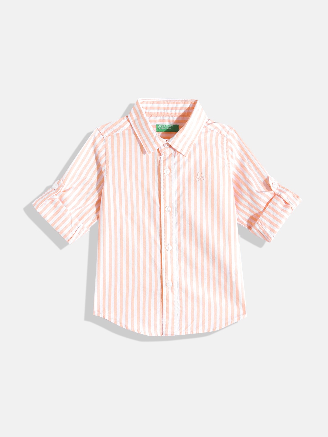 United Colors of Benetton Boys Dual-Tone Striped Casual Pure Cotton Oxford Shirt, Orange
United Colors of Benetton Boys Dual-Tone Striped Casual Pure Cotton Oxford Shirt, Orange
