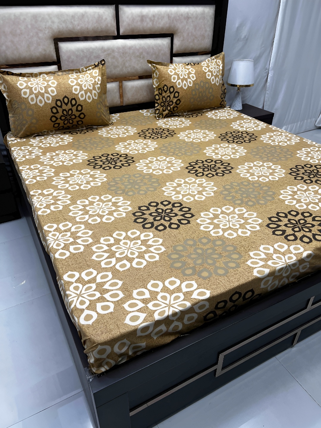 Pure Decor Brown & White Ethnic Motifs Pure Cotton 300 TC Queen Bedsheet & 2 Pillow Covers
Pure Decor Brown & White Ethnic Motifs Pure Cotton 300 TC Queen Bedsheet & 2 Pillow Covers
