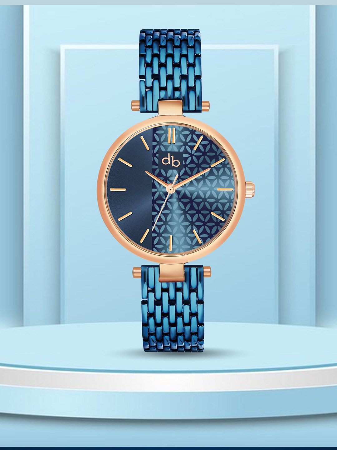 DressBerry Women Green Brass Printed Dial & Stainless Steel Analogue Watch DB-020-Blue
DressBerry Women Green Brass Printed Dial & Stainless Steel Analogue Watch DB-020-Blue