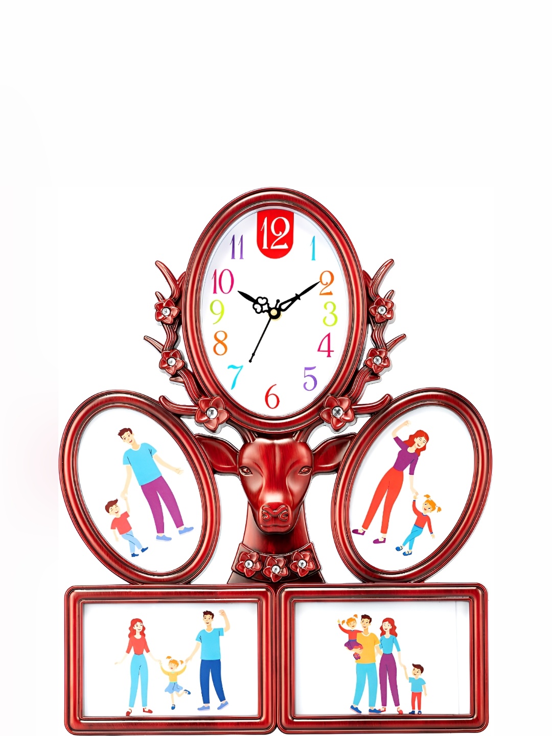 Attractionz Red & White Oval Shaped Contemporary Analogue Wall Clock With Photo Frame
Attractionz Red & White Oval Shaped Contemporary Analogue Wall Clock With Photo Frame