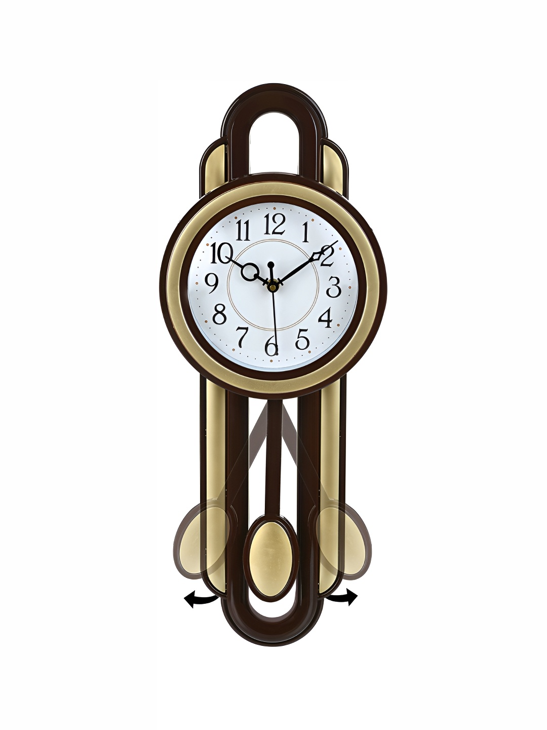Attractionz Gold-Toned & Black Round Pendulum Textured Analogue Contemporary Wall Clock
Attractionz Gold-Toned & Black Round Pendulum Textured Analogue Contemporary Wall Clock