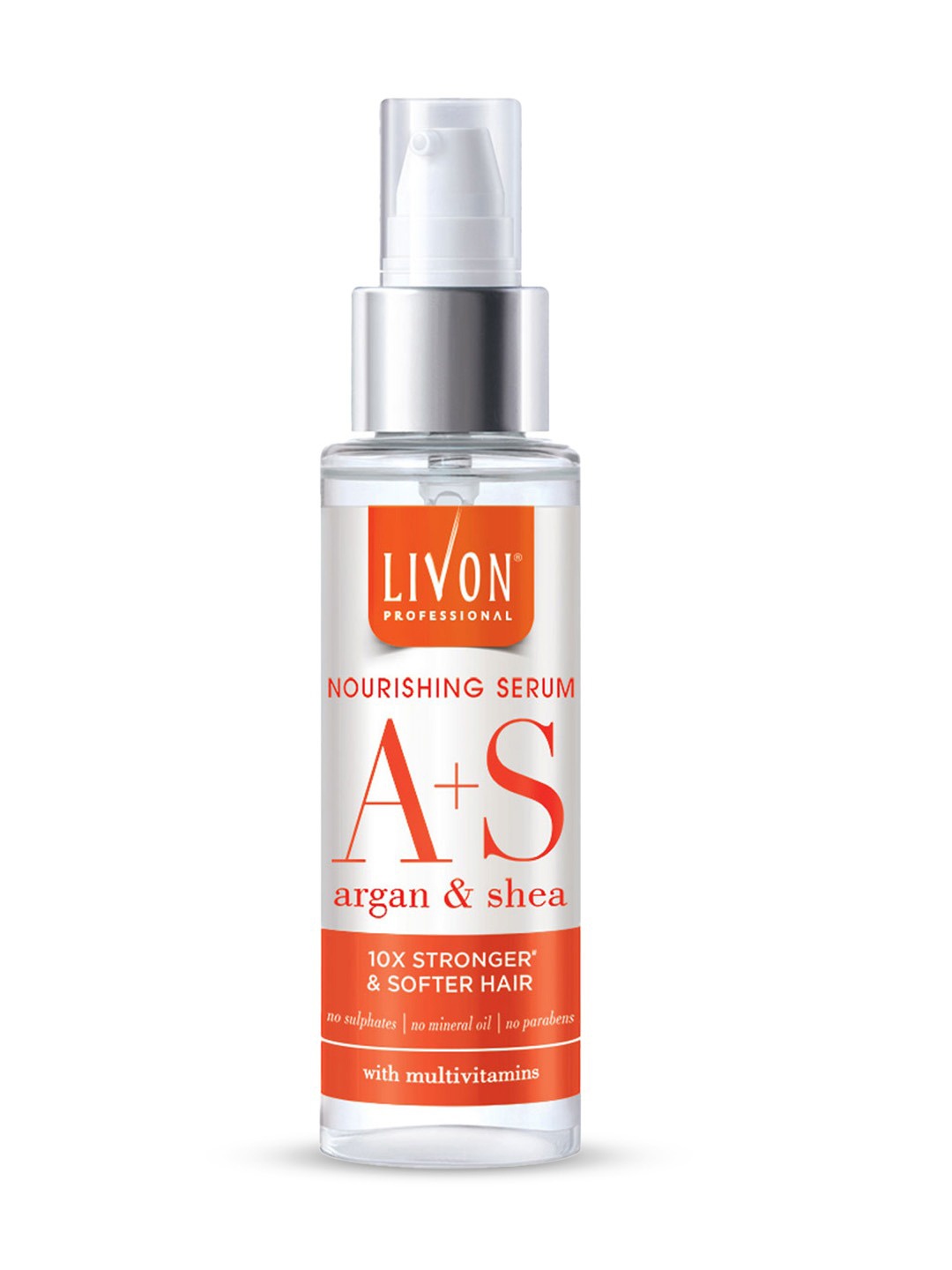 

Livon Professional Argan & Shea Nourishing Serum for Frizz-free Hair - 100ml, Orange