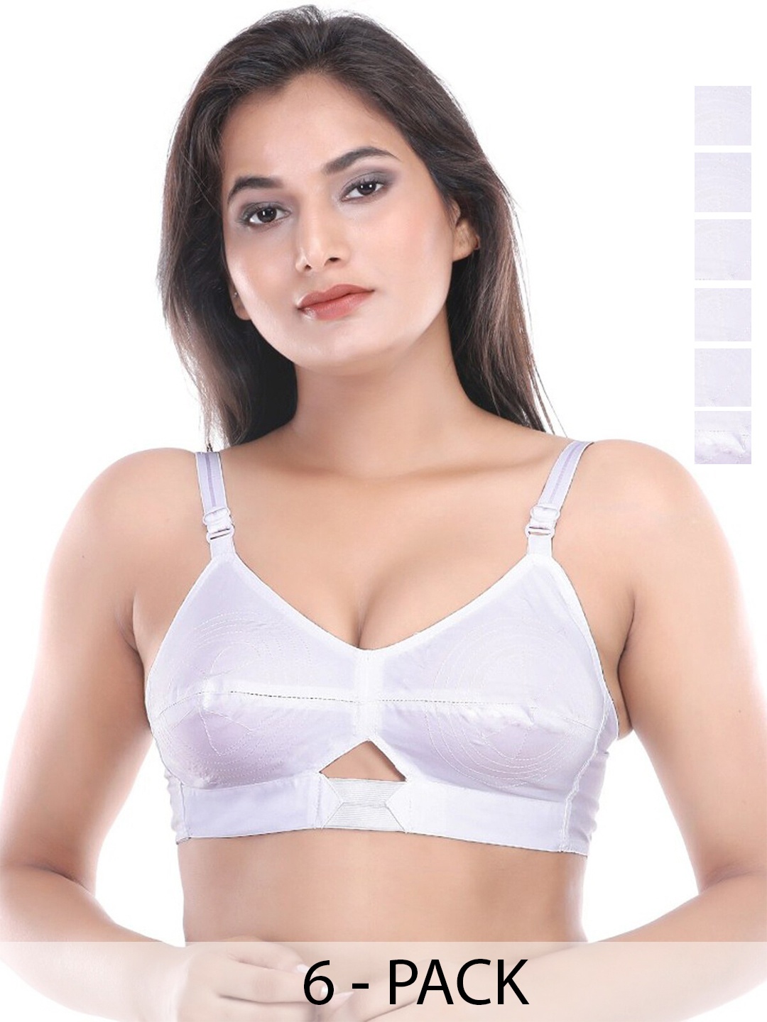 Docare Pack Of 6 Full Coverage Non Padded Cotton Everyday Bra With All Day Comfort, White
Docare Pack Of 6 Full Coverage Non Padded Cotton Everyday Bra With All Day Comfort, White