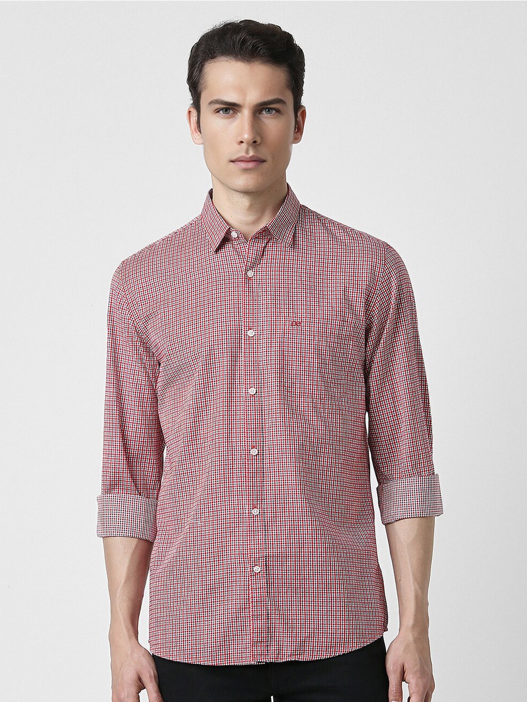 Peter England Casuals Slim Fit Micro Checked Spread Collar Pure Cotton Casual Shirt, Pink
Peter England Casuals Slim Fit Micro Checked Spread Collar Pure Cotton Casual Shirt, Pink