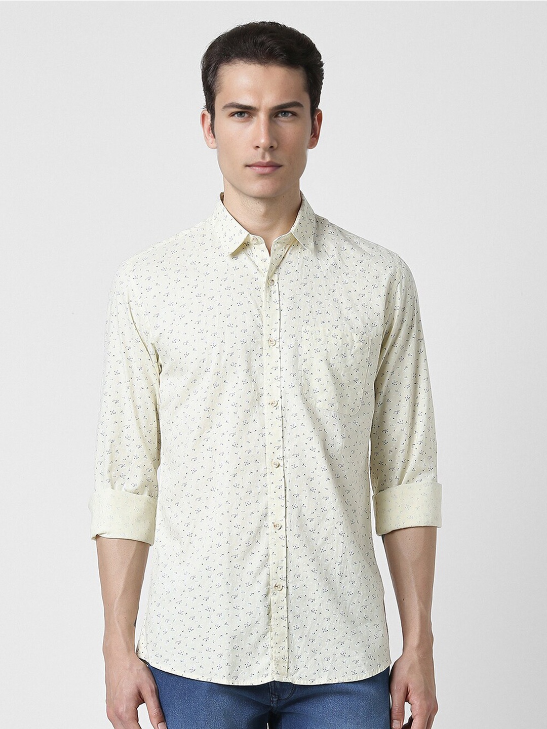 Peter England Casuals Slim Fit Floral Printed Spread Collar Pure Cotton Casual Shirt, Yellow
Peter England Casuals Slim Fit Floral Printed Spread Collar Pure Cotton Casual Shirt, Yellow