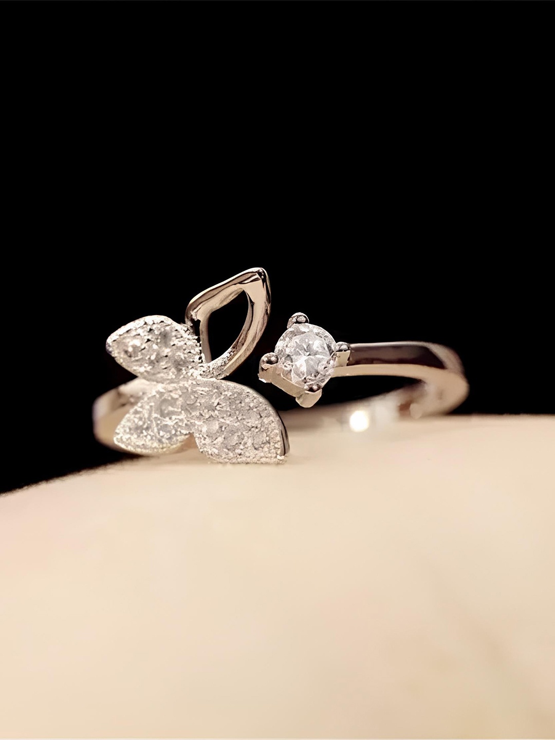 KARISHMA KREATIONS Set Of 2 Rose Gold-Plated Cubic Zirconia-Studded Adjustable Finger Ring
KARISHMA KREATIONS Set Of 2 Rose Gold-Plated Cubic Zirconia-Studded Adjustable Finger Ring