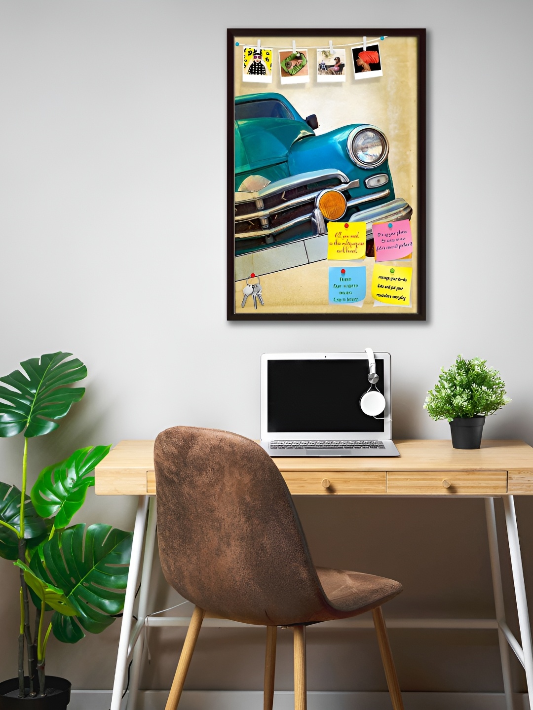 ArtzFolio Dark Brown Wooden Bulletin Board With Sticky Notes Wall Hangings Wall Decor
ArtzFolio Dark Brown Wooden Bulletin Board With Sticky Notes Wall Hangings Wall Decor