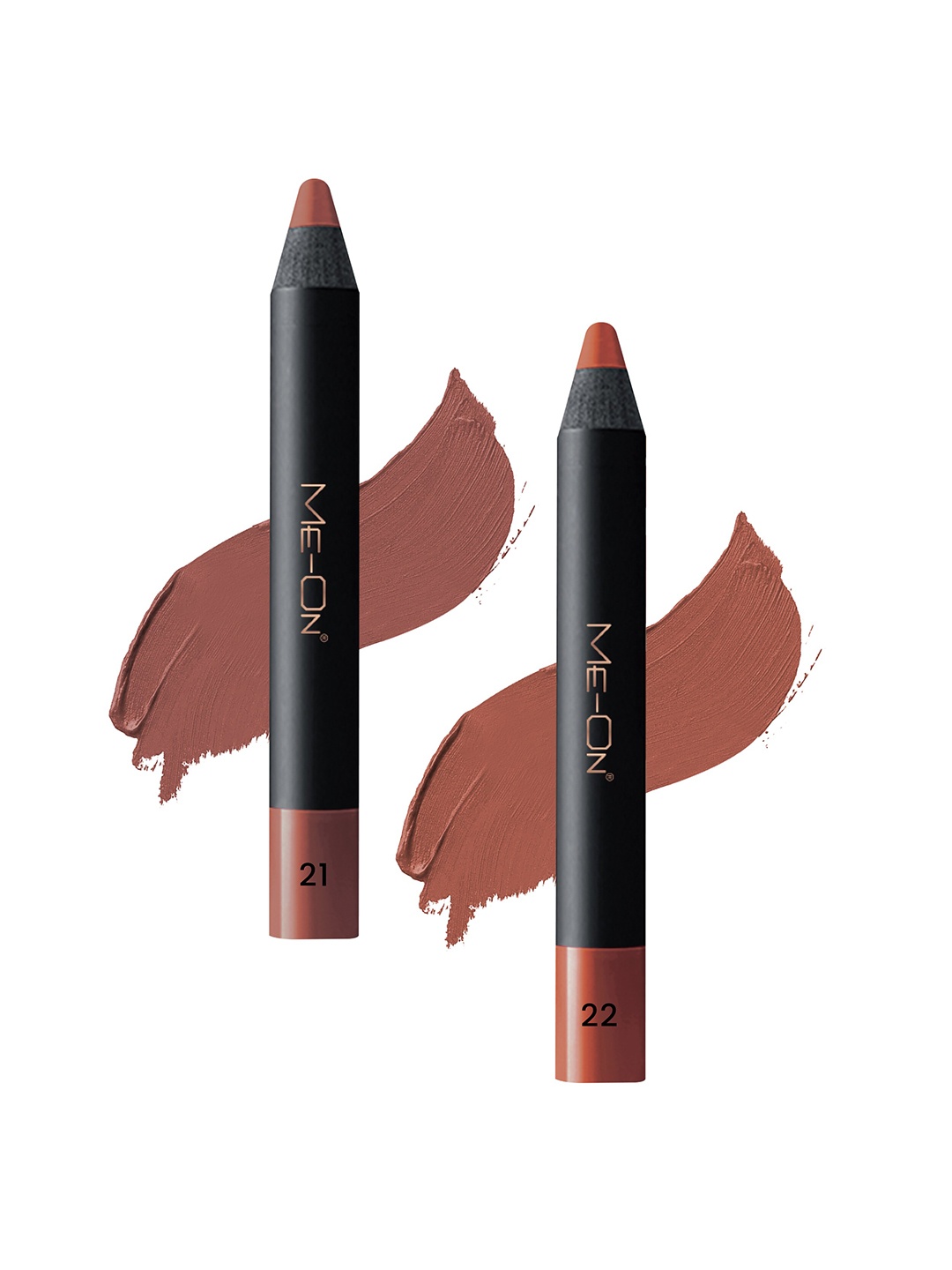ME-ON Photoface Set Of 2 Non Transfer Lip Crayon Lipstick - 3.6g Each - Shade 21-Shade 22, Nude
ME-ON Photoface Set Of 2 Non Transfer Lip Crayon Lipstick - 3.6g Each - Shade 21-Shade 22, Nude