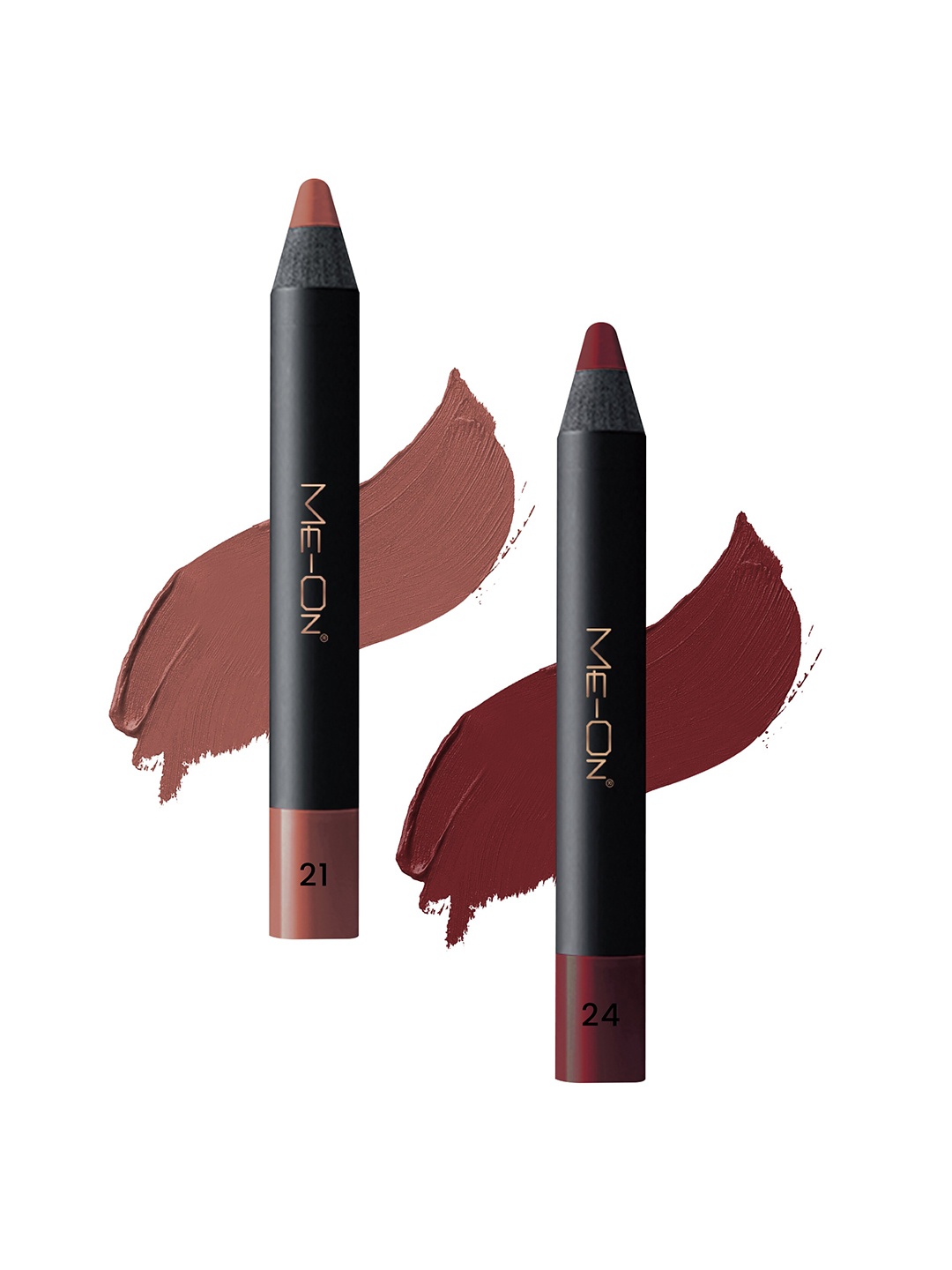 ME-ON Photoface Set Of 2 Non Transfer Lip Crayon Lipstick - 3.6g Each - Shade 21-Shade 24, Nude
ME-ON Photoface Set Of 2 Non Transfer Lip Crayon Lipstick - 3.6g Each - Shade 21-Shade 24, Nude